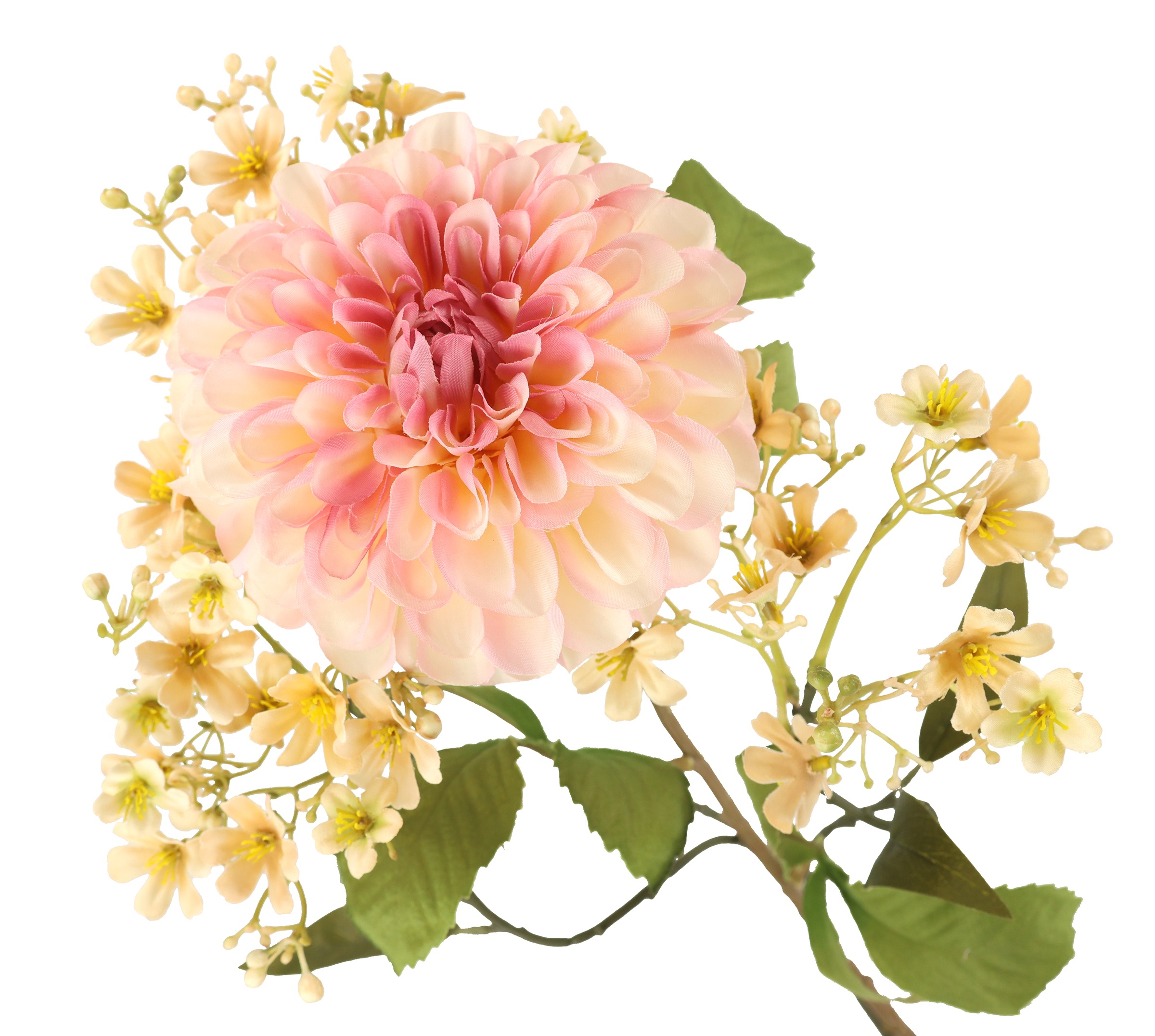 I.GE.A. Kunstblume »Stielblumen-Sortiment Dahlie Blütenzweig«, Zweig Seidenblume Einzelblume Herbstliche Künstliche Blumen Dekoblumen
