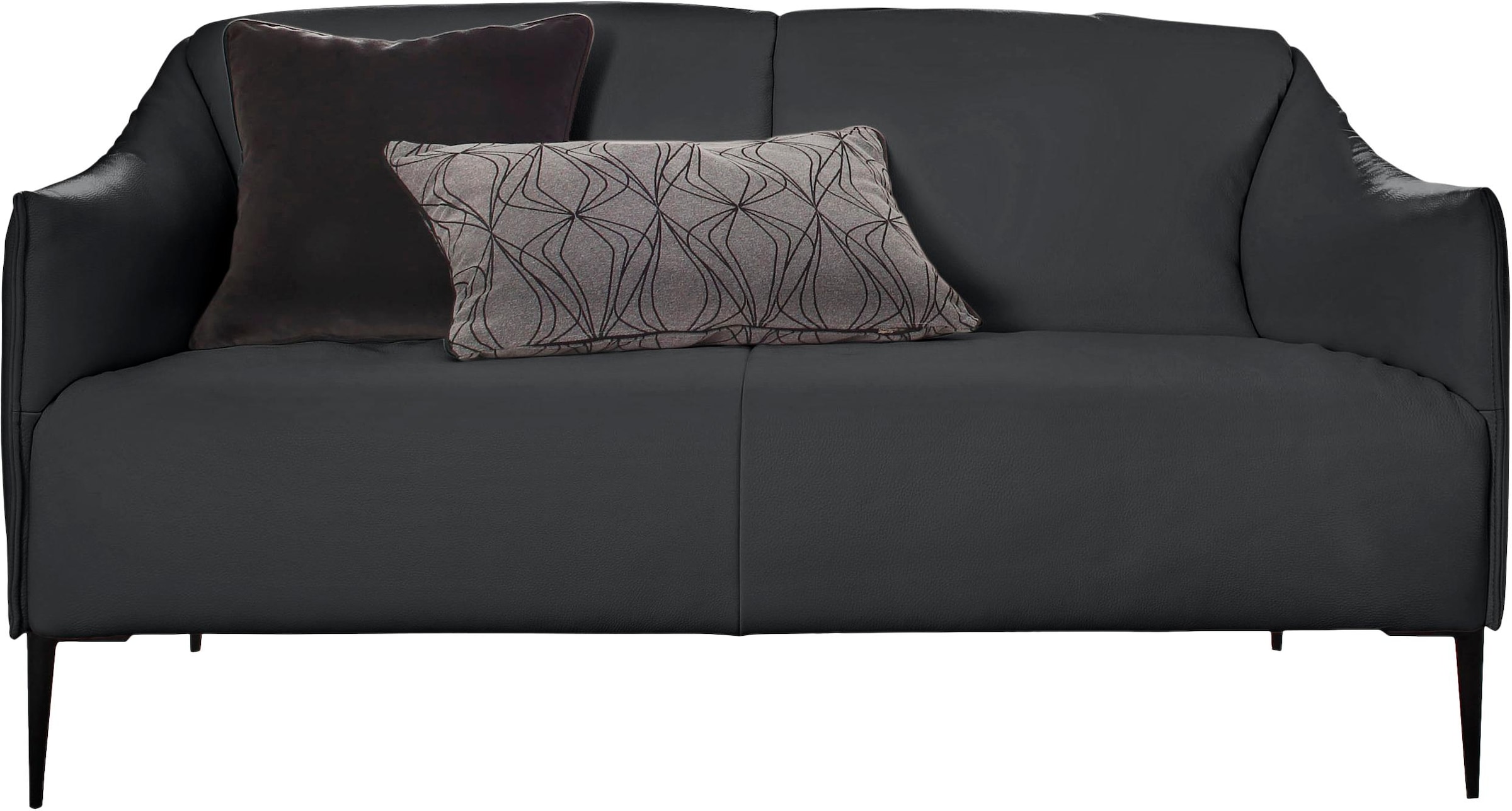 W.SCHILLIG 2-Sitzer »sally«, mit Metallfüßen in Schwarz pulverbeschichtet, Breite 154 cm