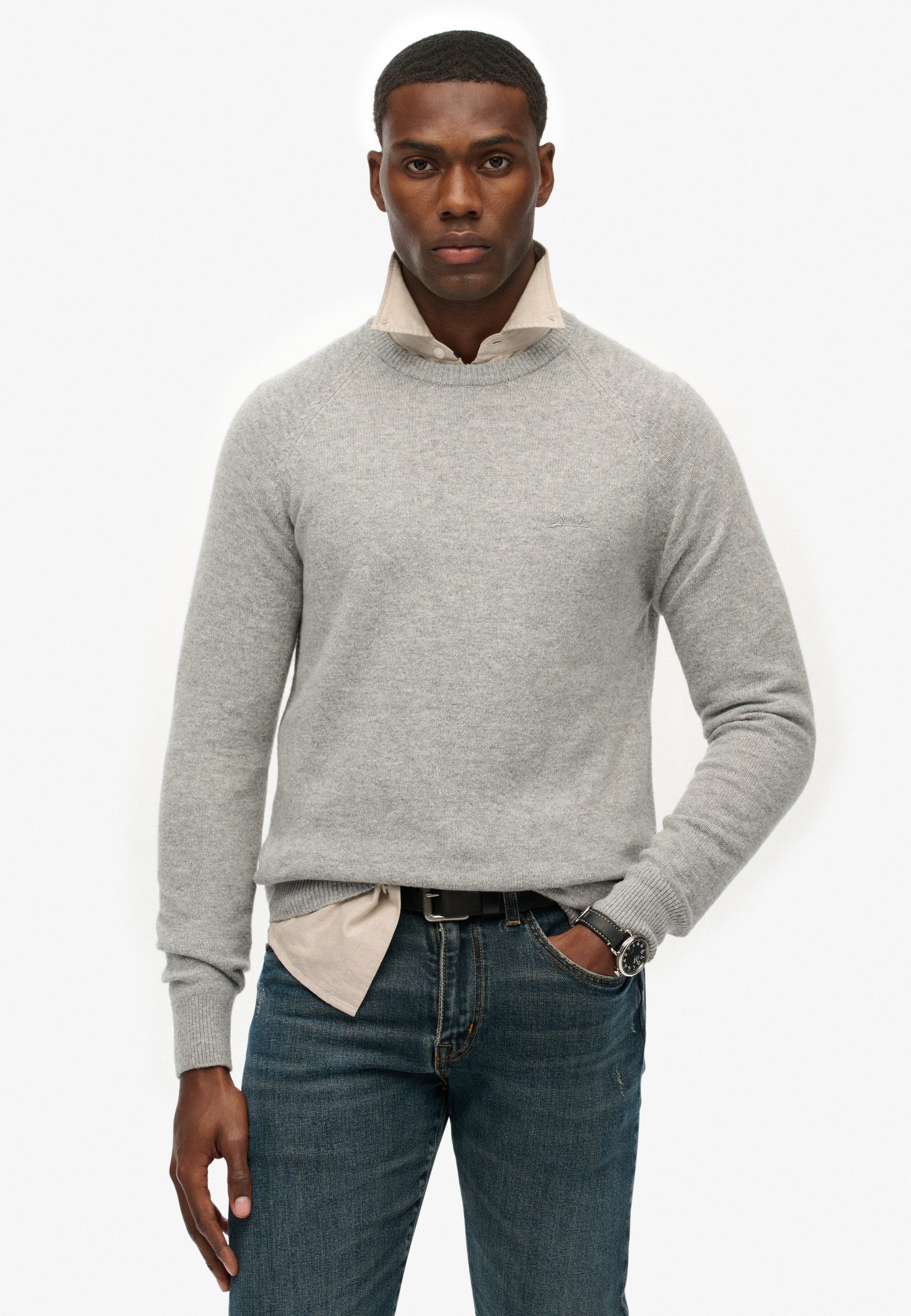 Superdry Strickpullover "WOOL BLEND JUMPER" günstig online kaufen