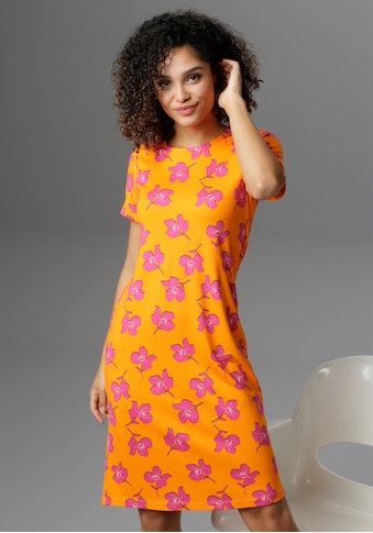 Aniston SELECTED Sommerkleid, mit Blumendruck in Knallfarben - NEUE KOLLEKTION kaufen