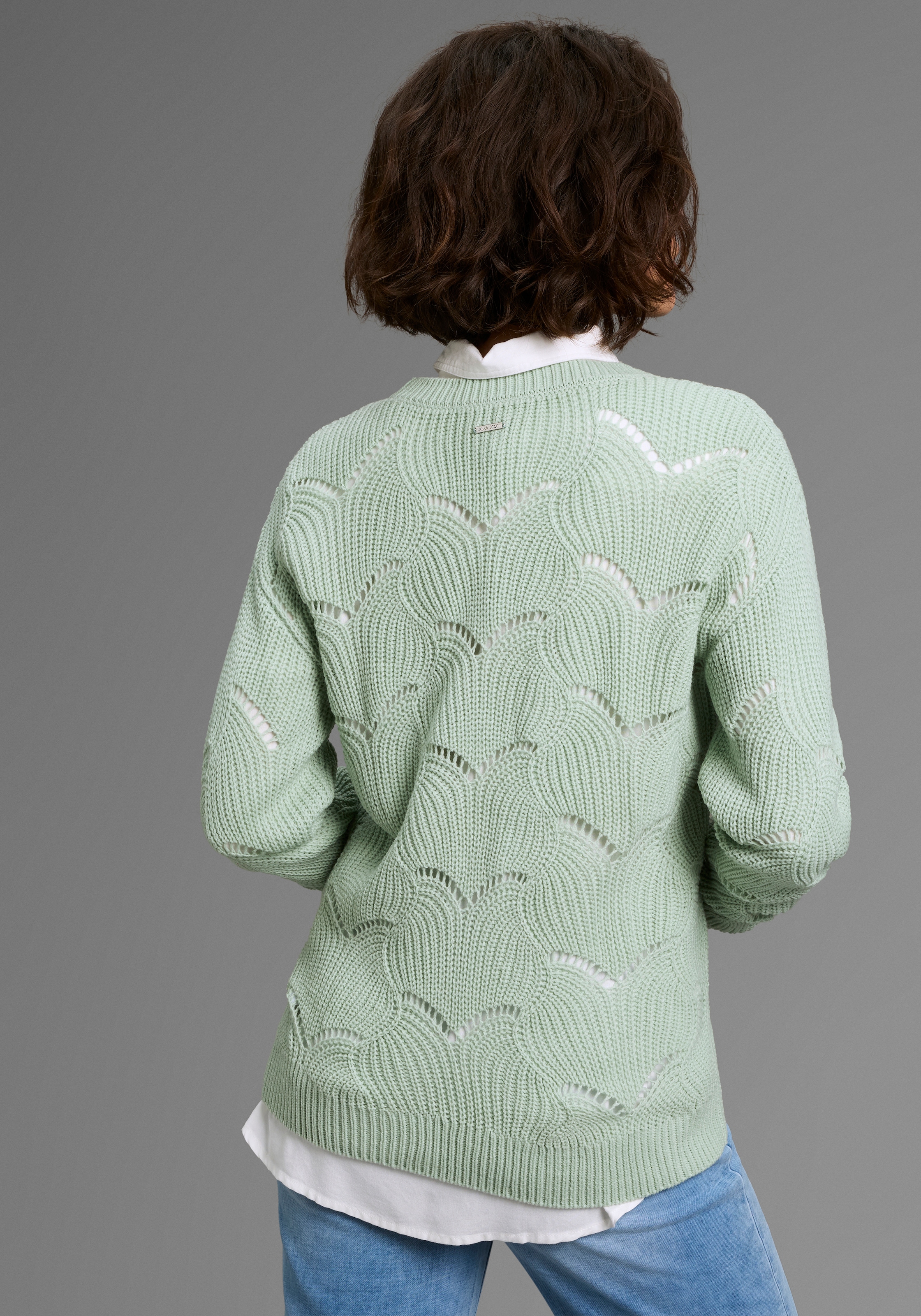 Laura Scott Ajourpullover, mit Lochmuster