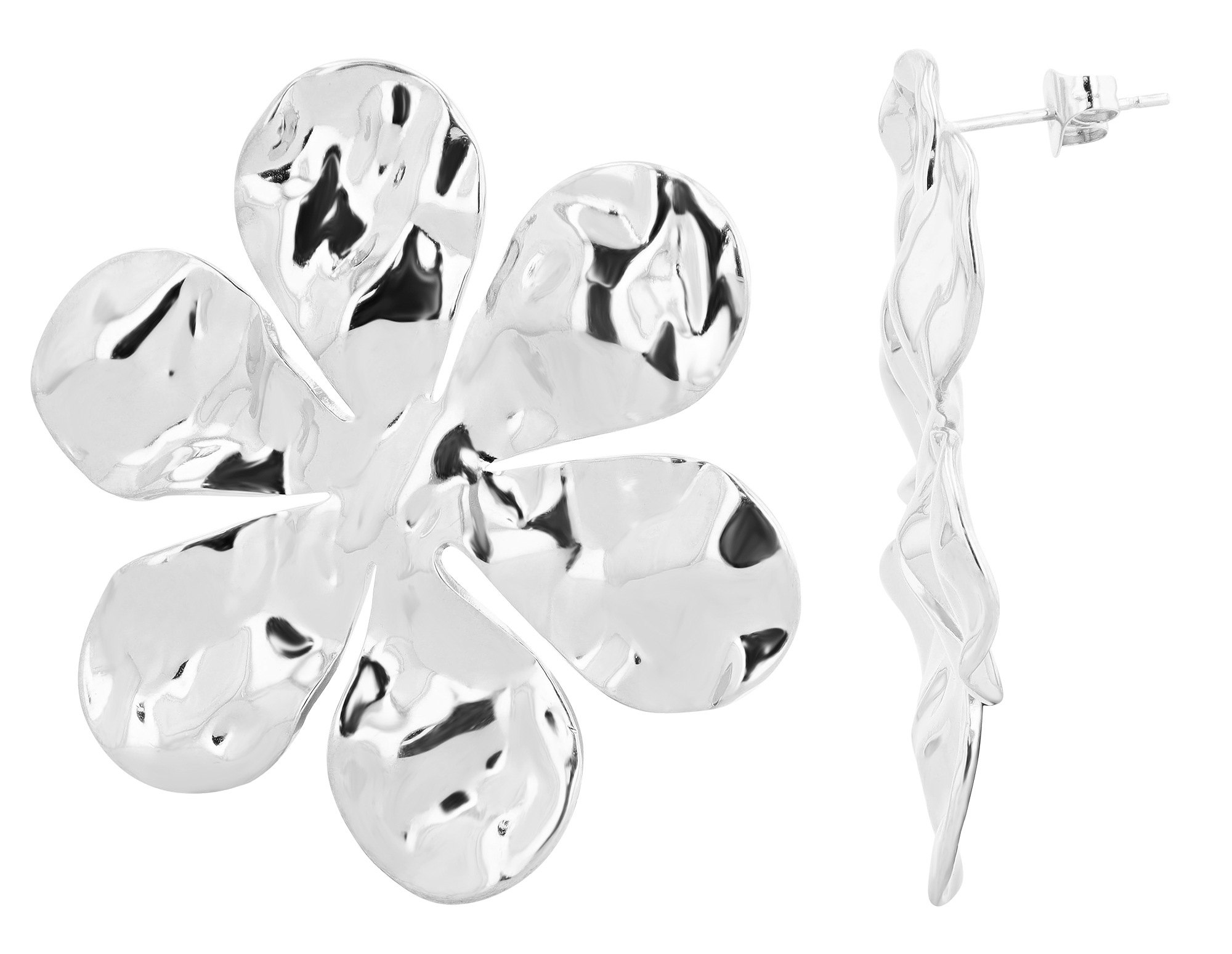 Adelia´s Paar Ohrhänger "Damen Ohrringe – Ohrstecker Blume aus Edelstahl" Z günstig online kaufen