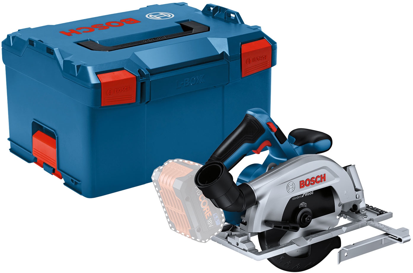 Bosch Professional Akku-Handkreissäge »»GKS 18V-57-2««, in L-BOXX, ohne Akku, ohne Ladegerät