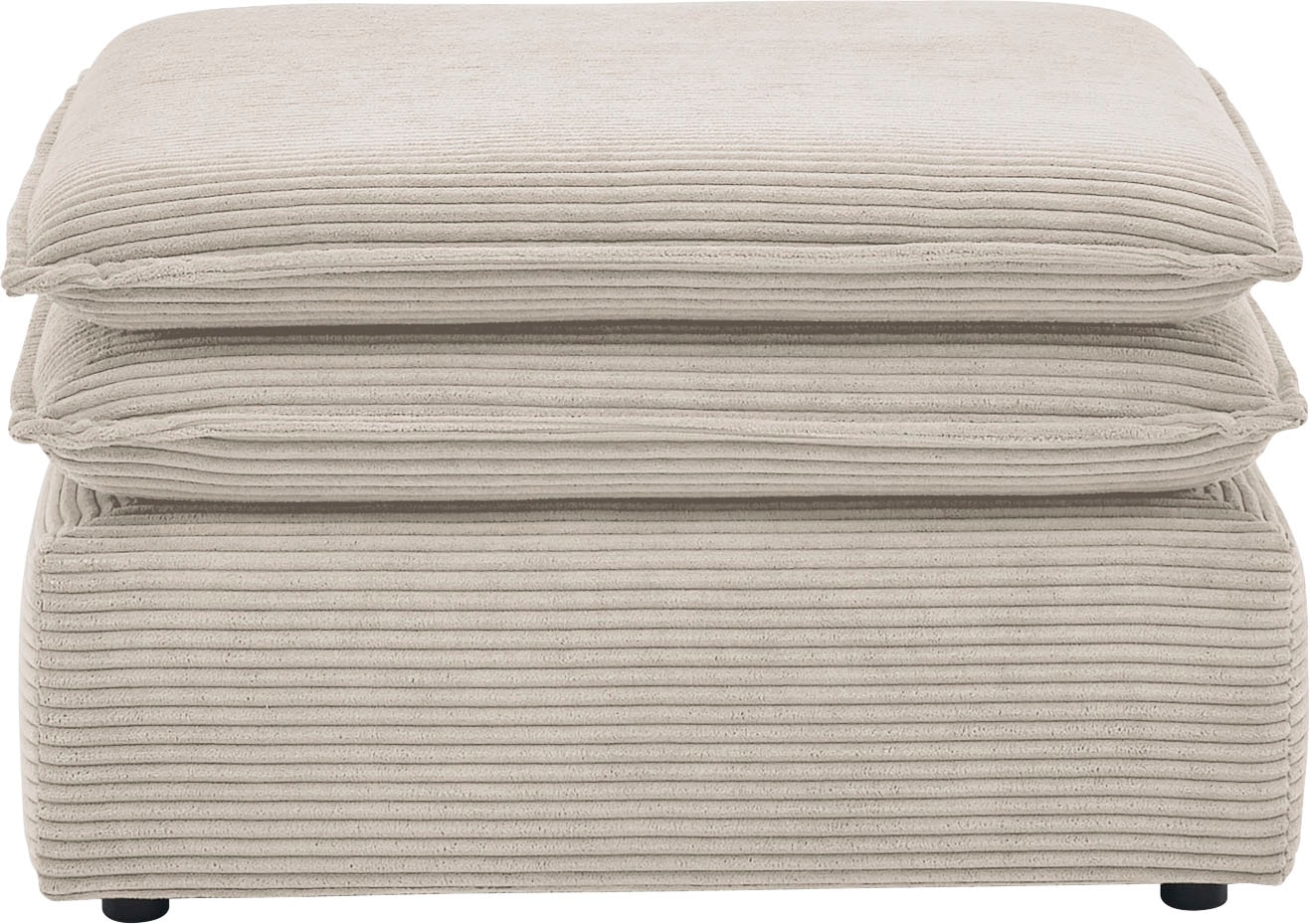 Places of Style Sitzgruppe »PIAGGE«, (2 tlg.), 2-Sitzer-Sofa und Hocker klein im Set