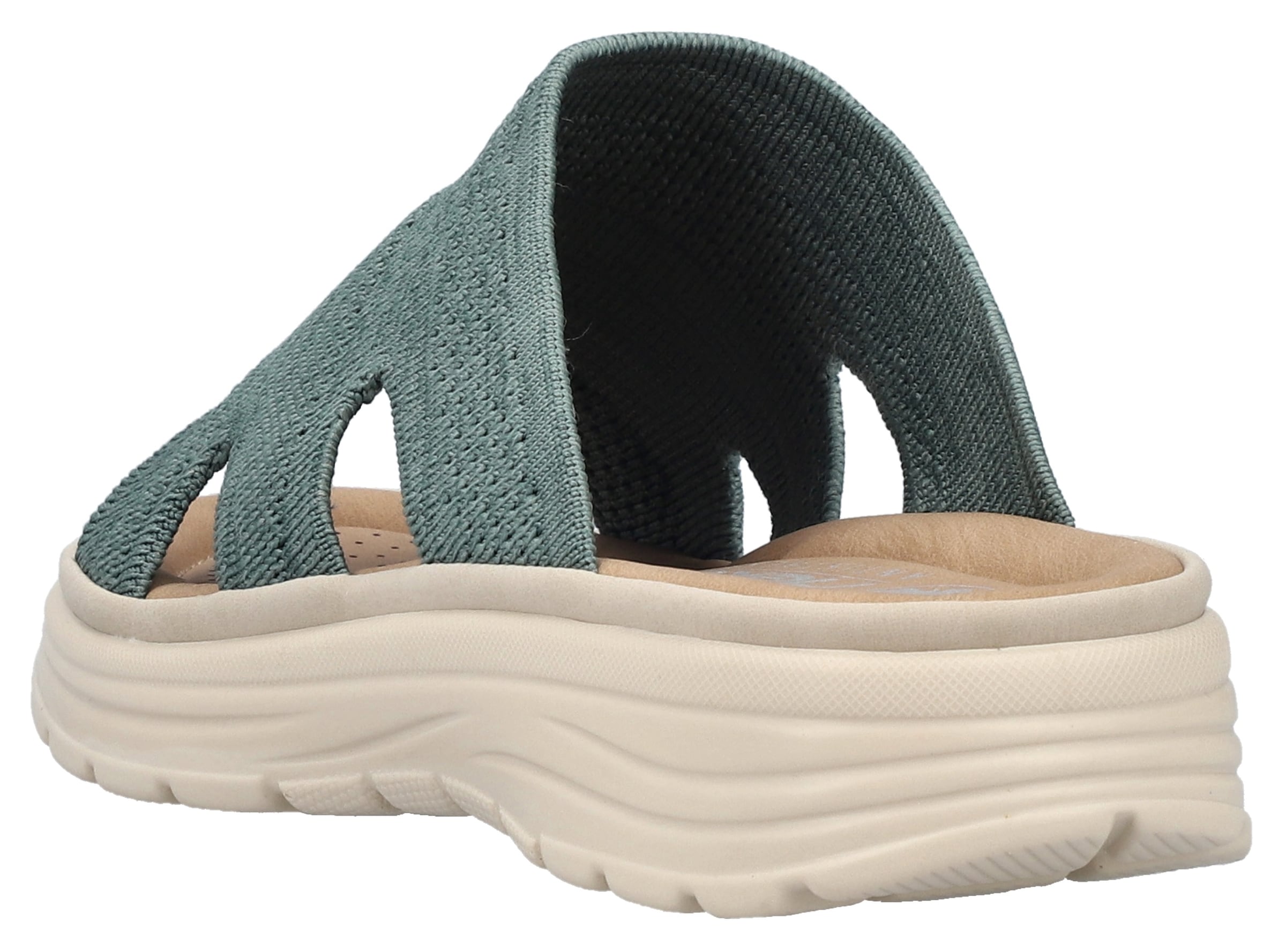 Rieker Pantolette, Sommerschuh, Hausschuh, Schlappen, Strandschuh mit Fußbett