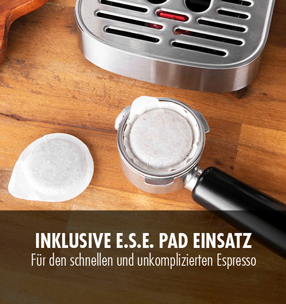 Gastroback Espressomaschine »42722 DESIGN ESPRESSO PICCOLO PRO M«, mit integriertem, automatischem Milchaufschäumer