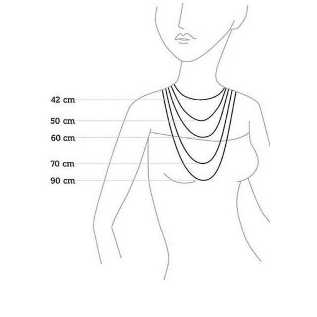 Julie Julsen Kette mit Anhänger »LIEBESBAUM HERZ, SILBER ROTVERGOLDET, JJNE0504.8«, mit Zirkonia (synth.)