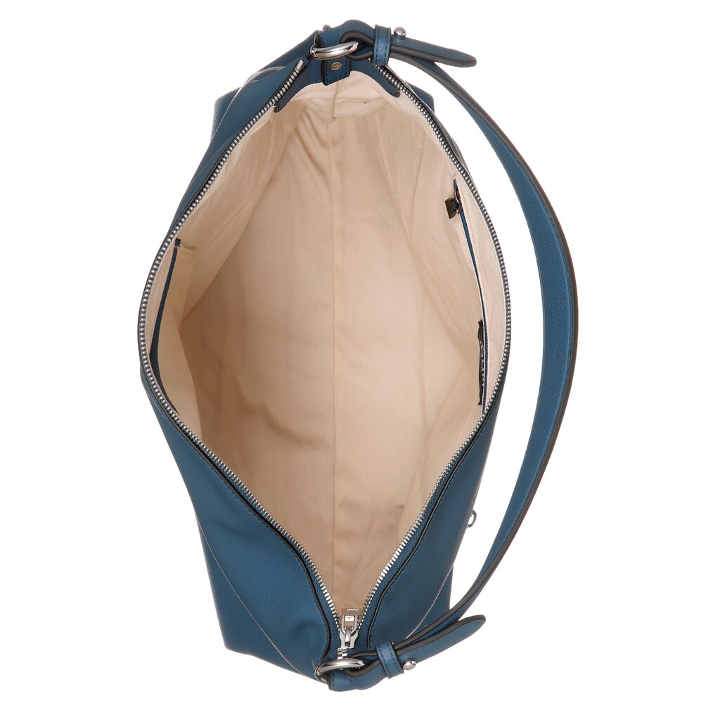 Damenmode Taschen Joop Jeans Hobo »lettera dalia hobo lhz«, mit großem Ton-in-Ton Logo mittelblau Damenmode Taschen Joop Jeans Hobo »lettera dalia hobo lhz«, mit großem Ton-in-Ton Logo mittelblau