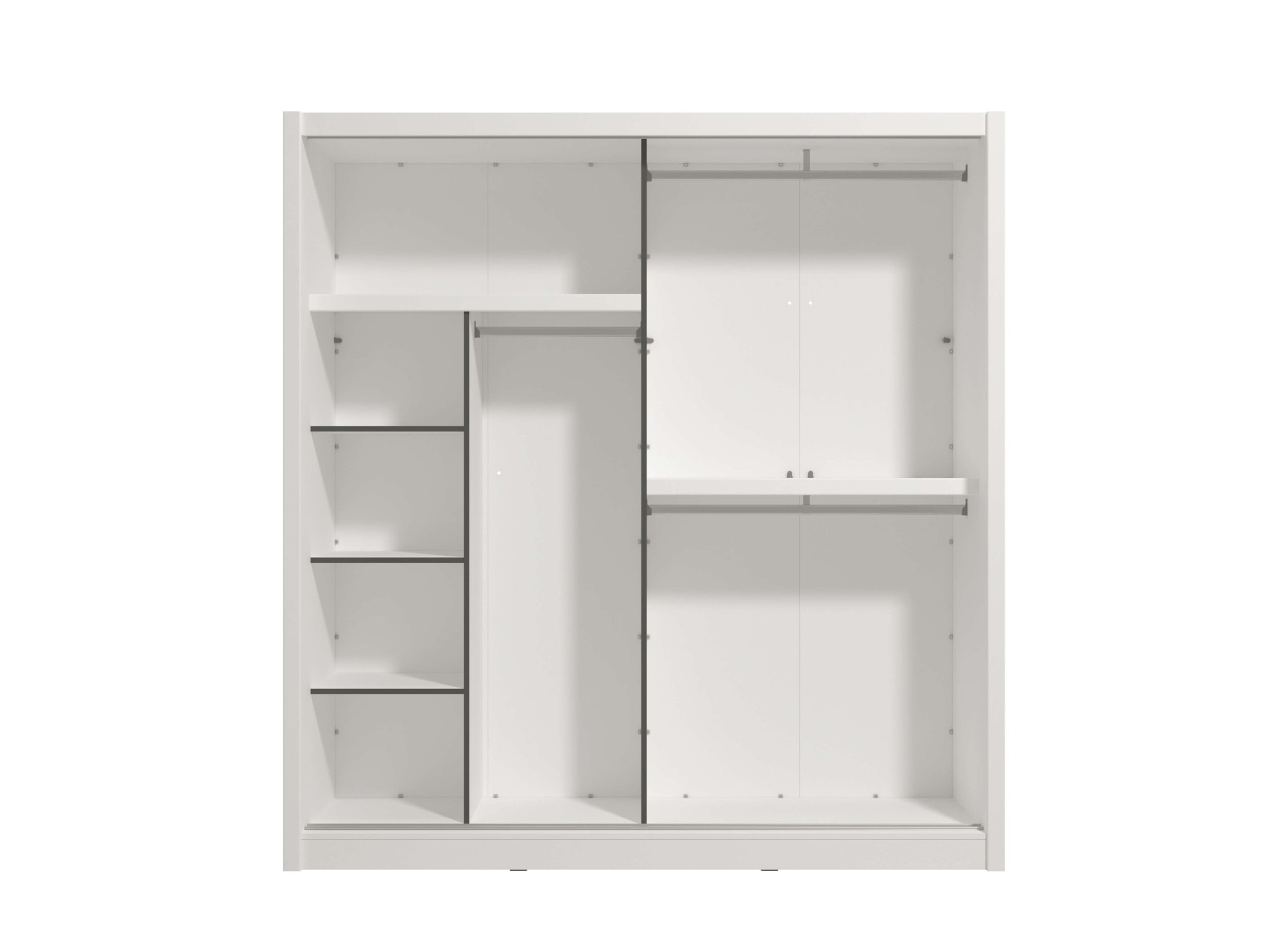 Thumbnail - INOSIGN Schwebetürenschrank "Albi, Schlafzimmerschrank, Wäscheschrank in cashmere oder weiß", Kleiderschrank mit Spiegel...