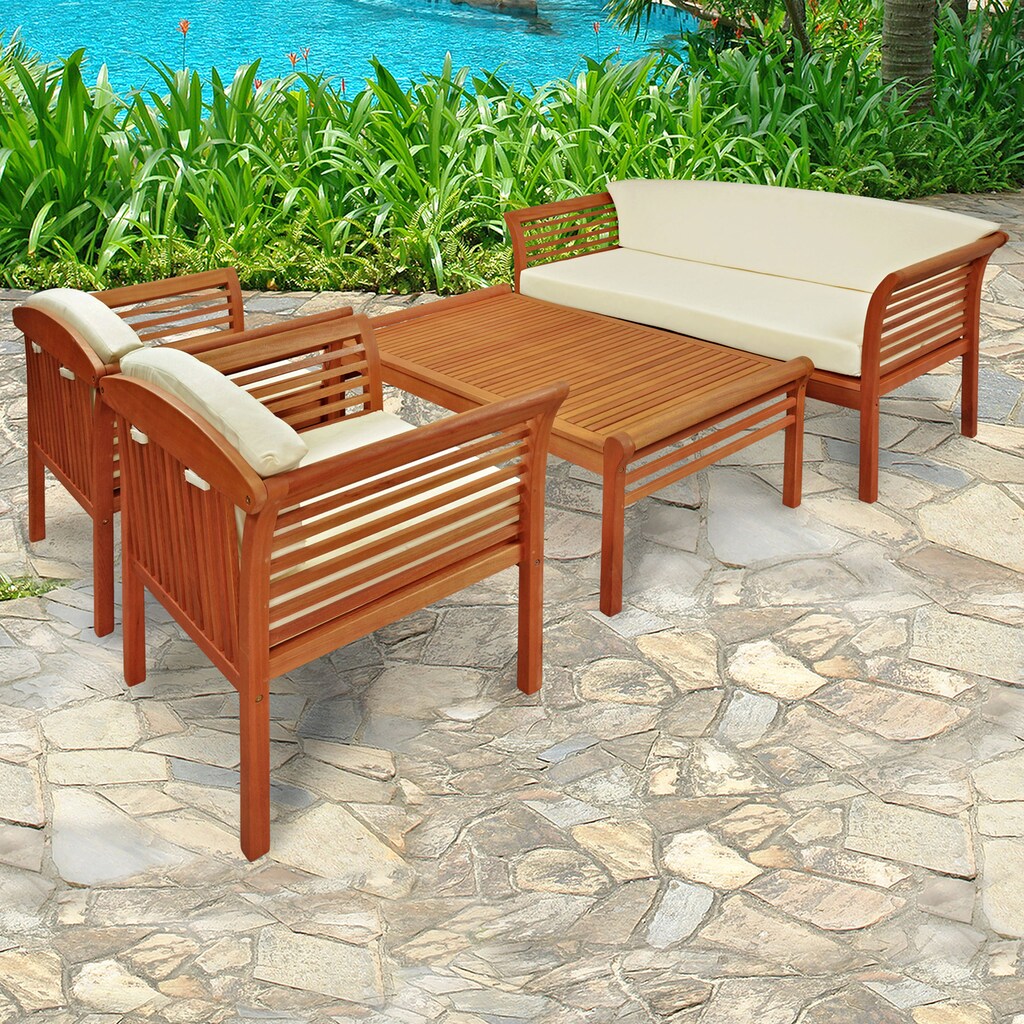 indoba Gartenlounge-Set »Samoa«, (4 tlg.)