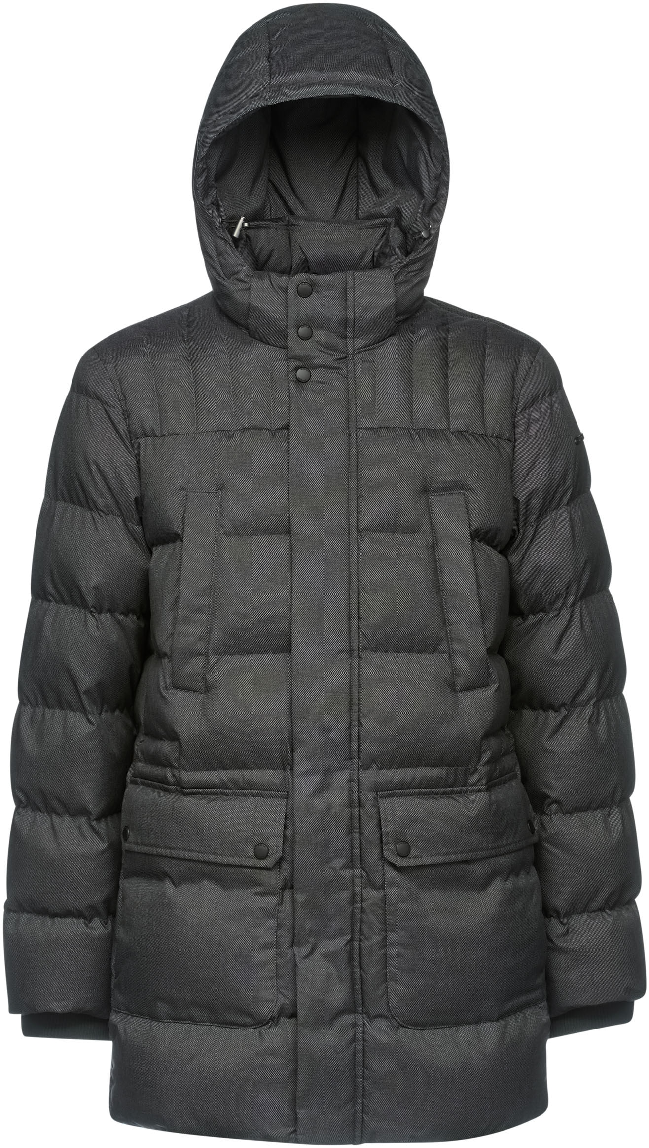Geox Langjacke "SANFORD", mit Kapuze, in melierter Optik, 4 Taschen, Kapuze günstig online kaufen
