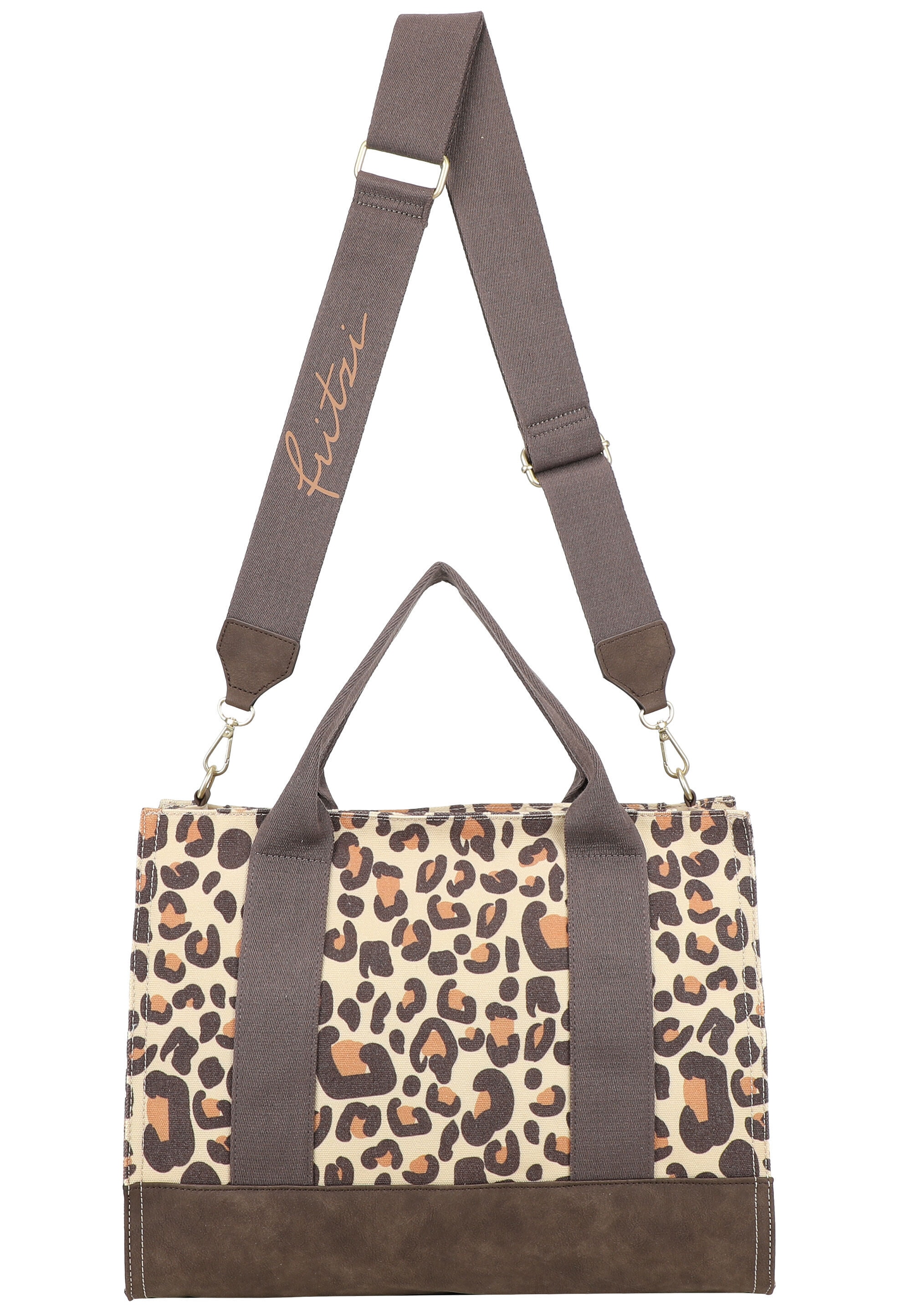 Fritzi aus Preußen »Canvas Tote Bag Limited Leo Camel« mit Leomuster