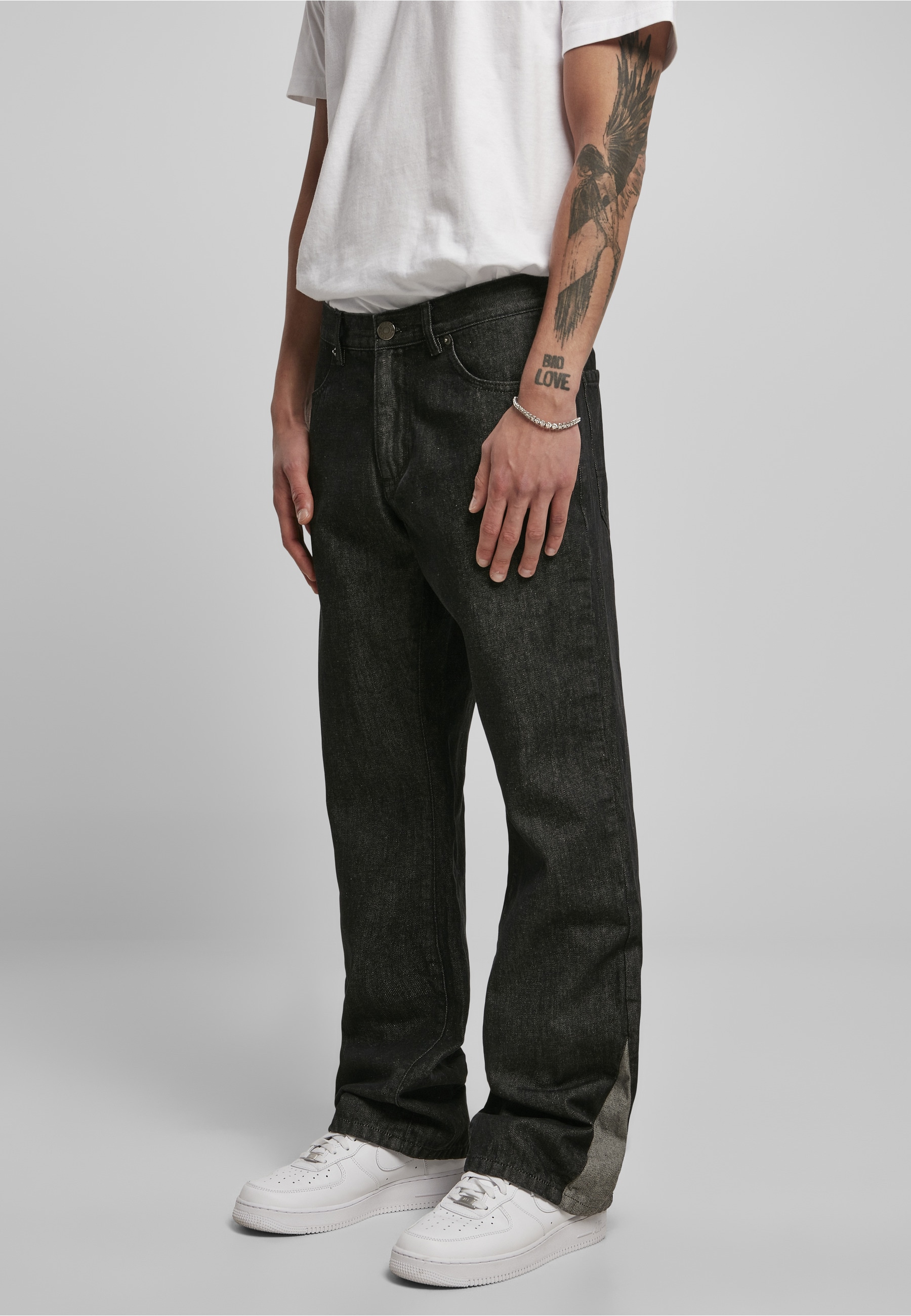 URBAN CLASSICS Bequeme Jeans »Urban Classics Herren Organic Triangle Denim« 1 Stk.