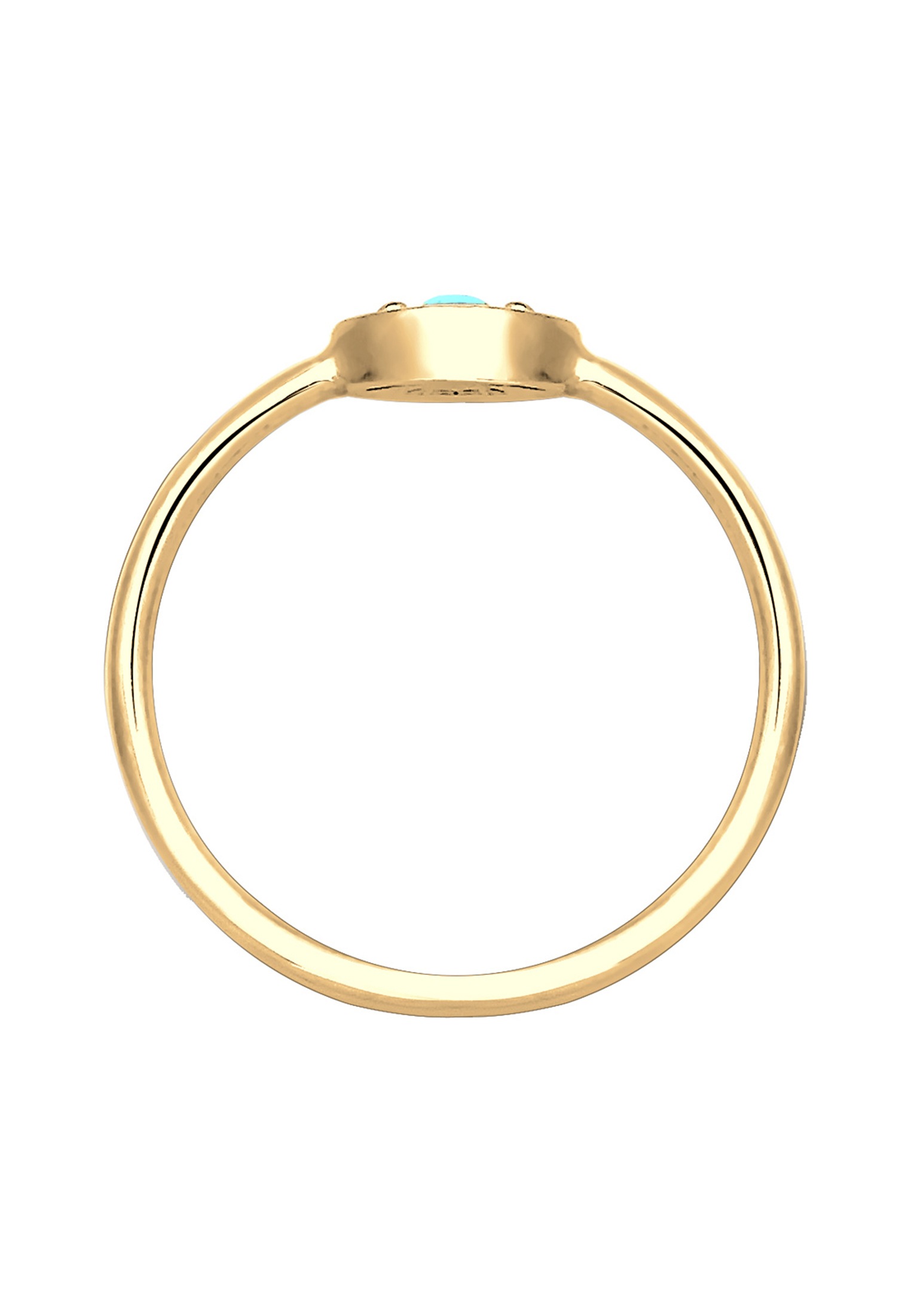 Fingerring ELLI "Evil Eye Talisman Symbol mit Türkis 925 Silber" Gr. 54, gold, Fingerringe, Damen, 54mm,mit Steinen, Silber 925 (Sterlingsilber), 1mm, Fingerring 2