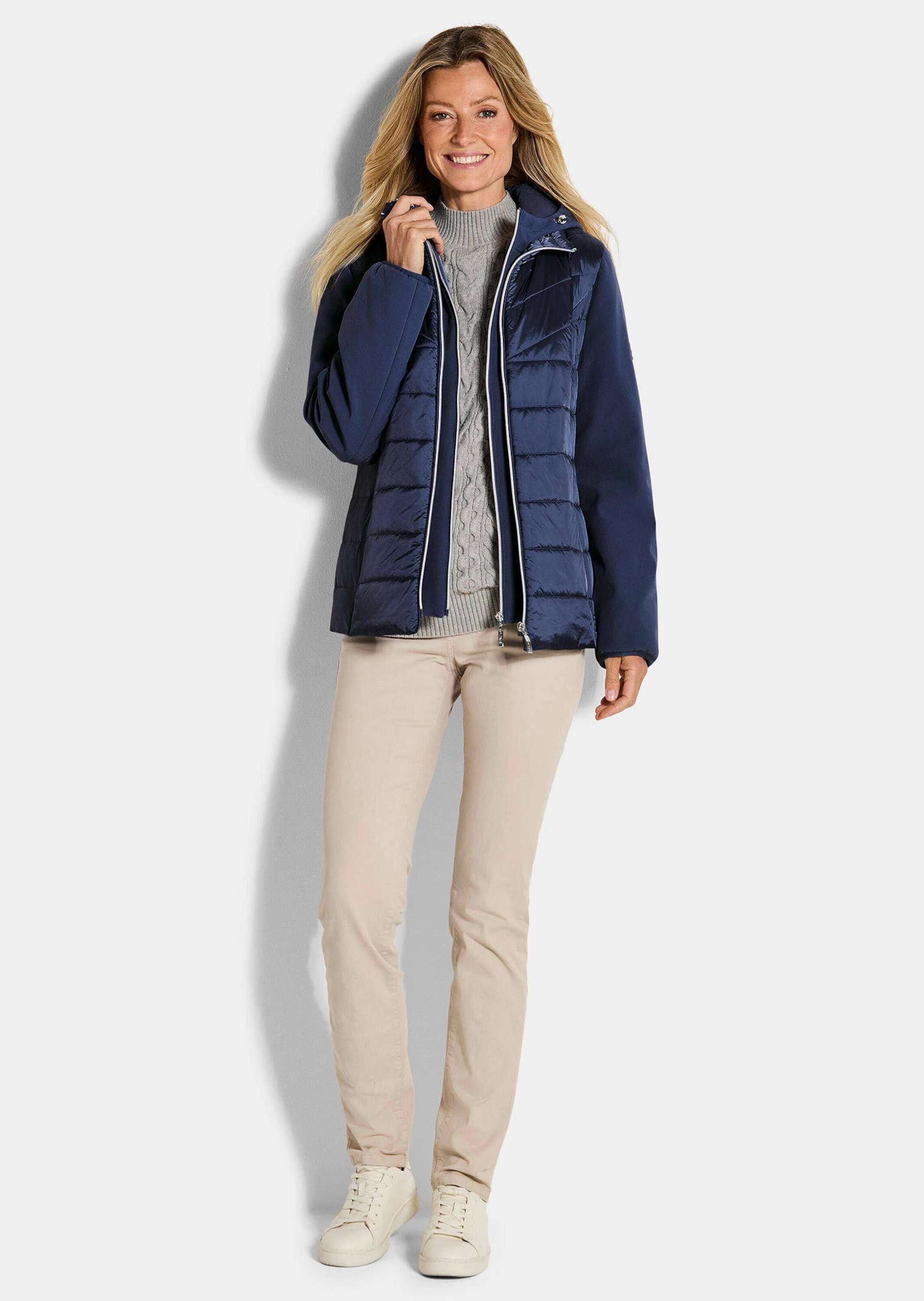 GOLDNER Langmantel "Kurzgröße Stepp-Winterjacke mit Kapuze" günstig online kaufen