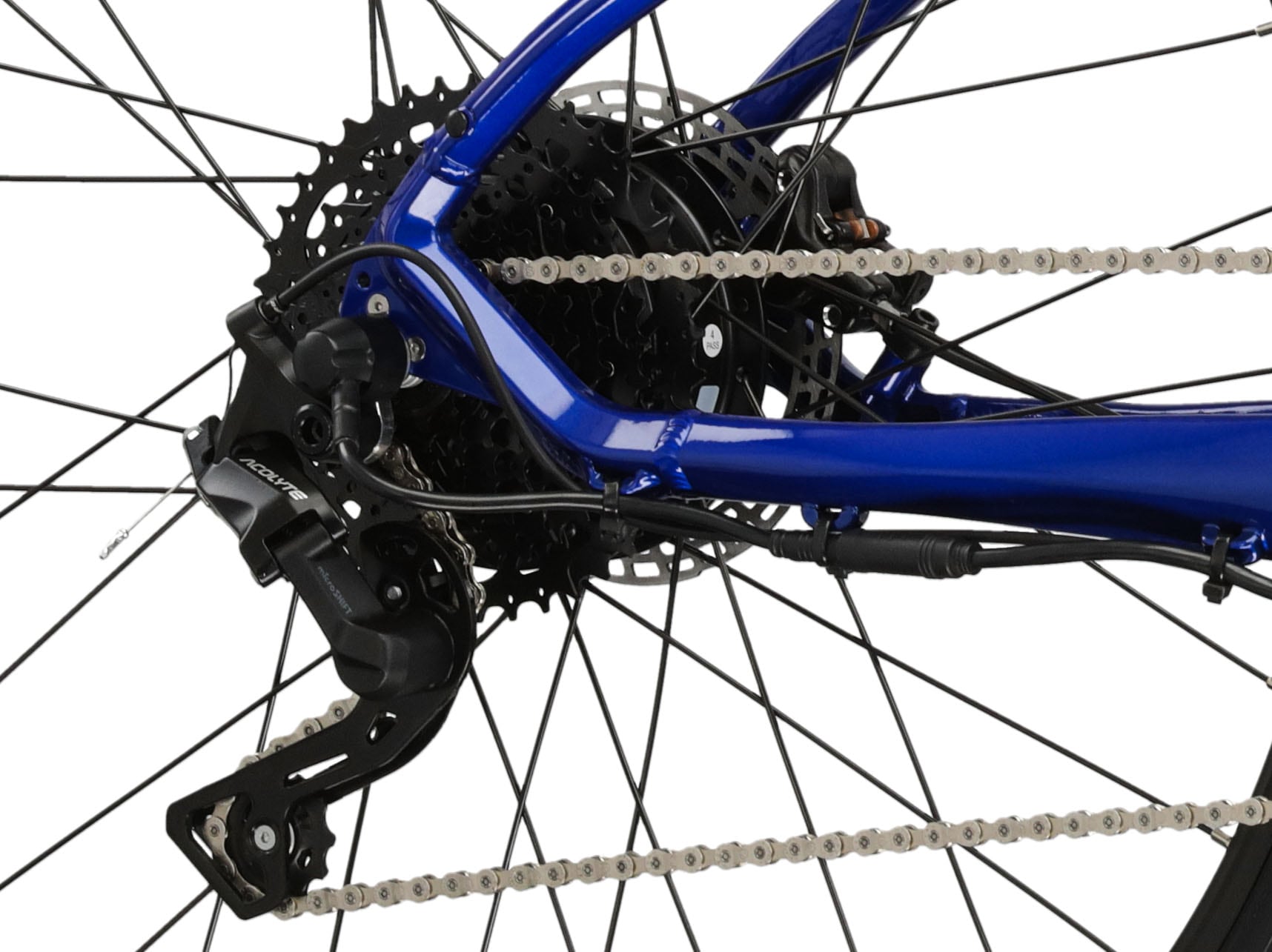 Kross E-Bike »KROSS E-MTB Lea Boost 2.0 29 Zoll blau«, 9 Gang, microSHIFT, ACOLYTE M5180M, Heckmotor 250 W