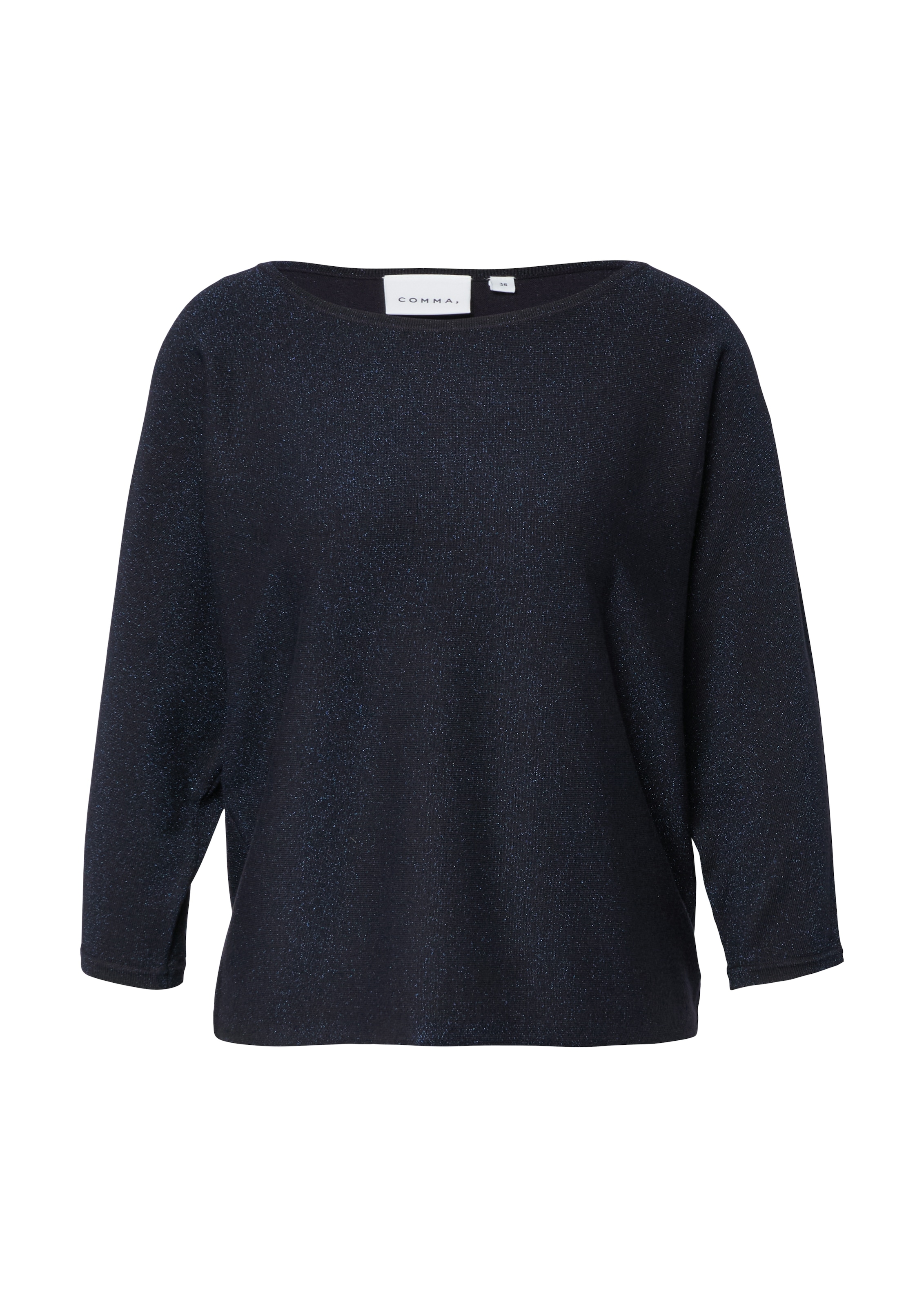 Comma 3/4 Arm-Pullover mit Glitzer-Details