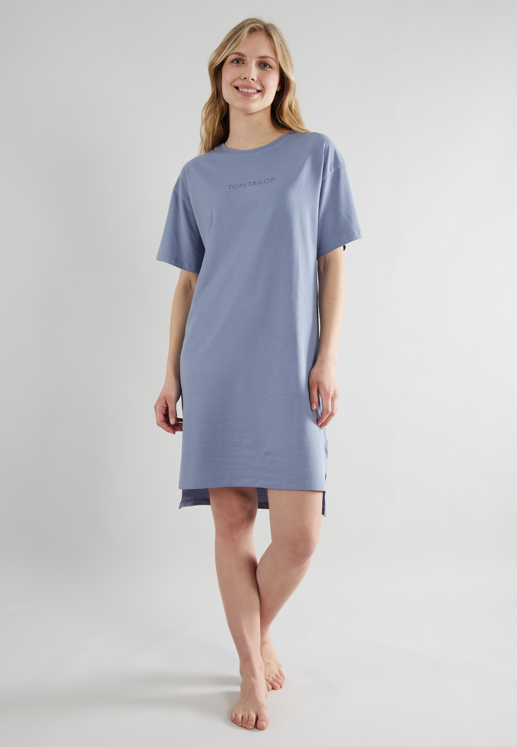 TOM TAILOR Nachthemd "Charlotte", Mit Logoschriftzug vorn günstig online kaufen