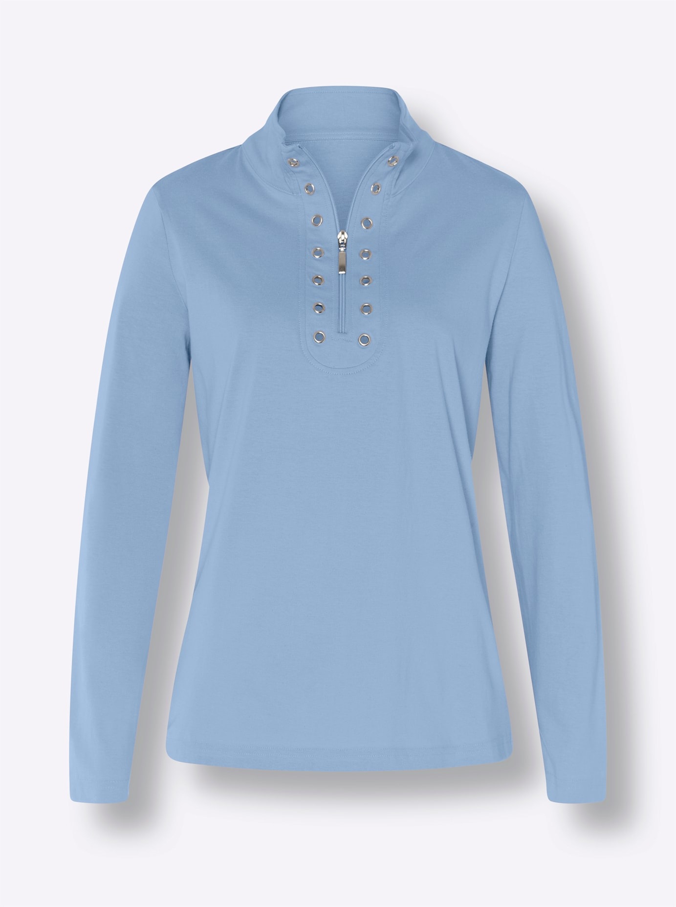 Classic Basics Stehkragenshirt »Langarm-Shirt«, (1 tlg.)