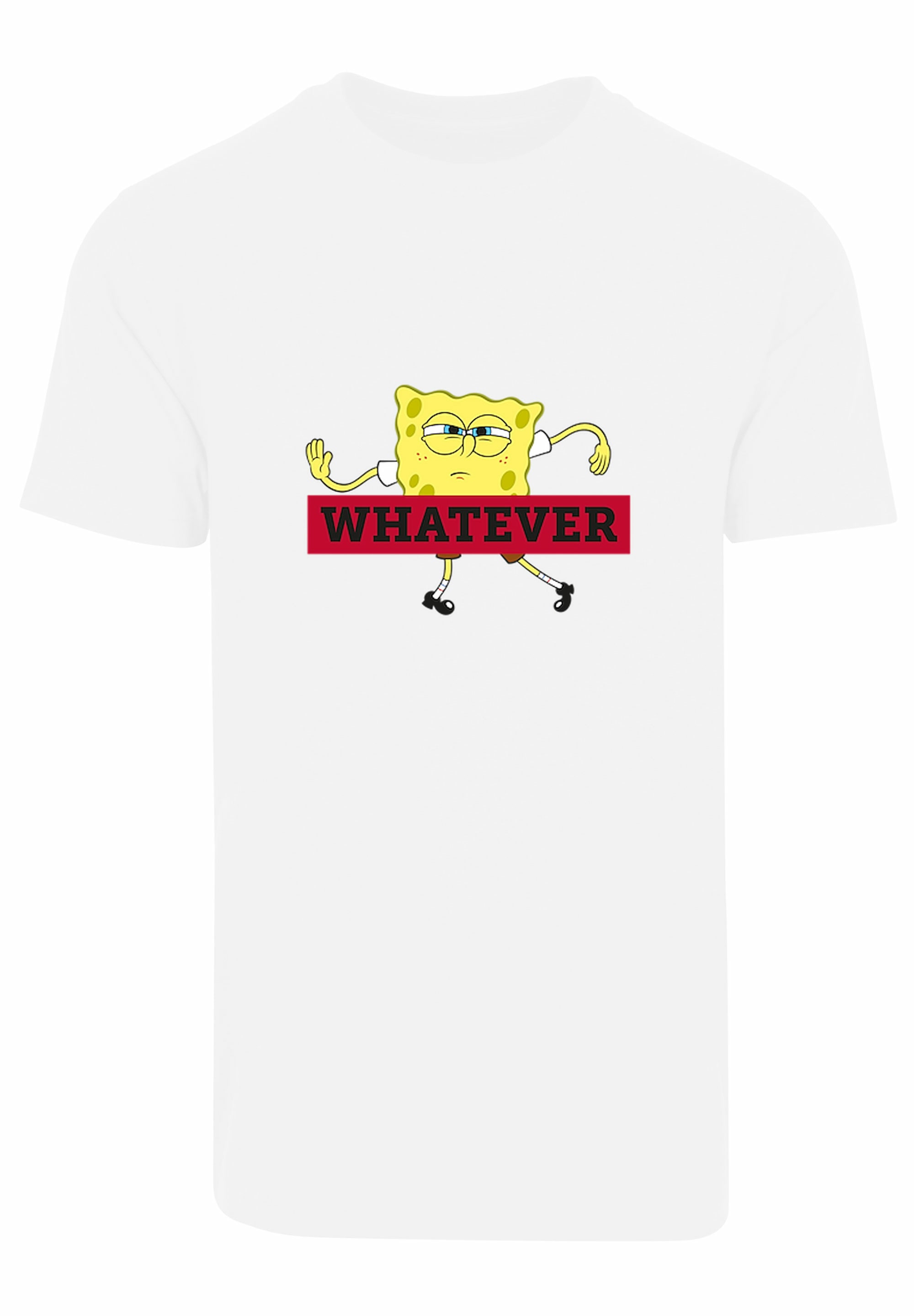 F4NT4STIC T-Shirt »Spongebob Schwammkopf WHATEVER«, Herren,Premium Merch,Regular-Fit,Basic,Bedruckt
