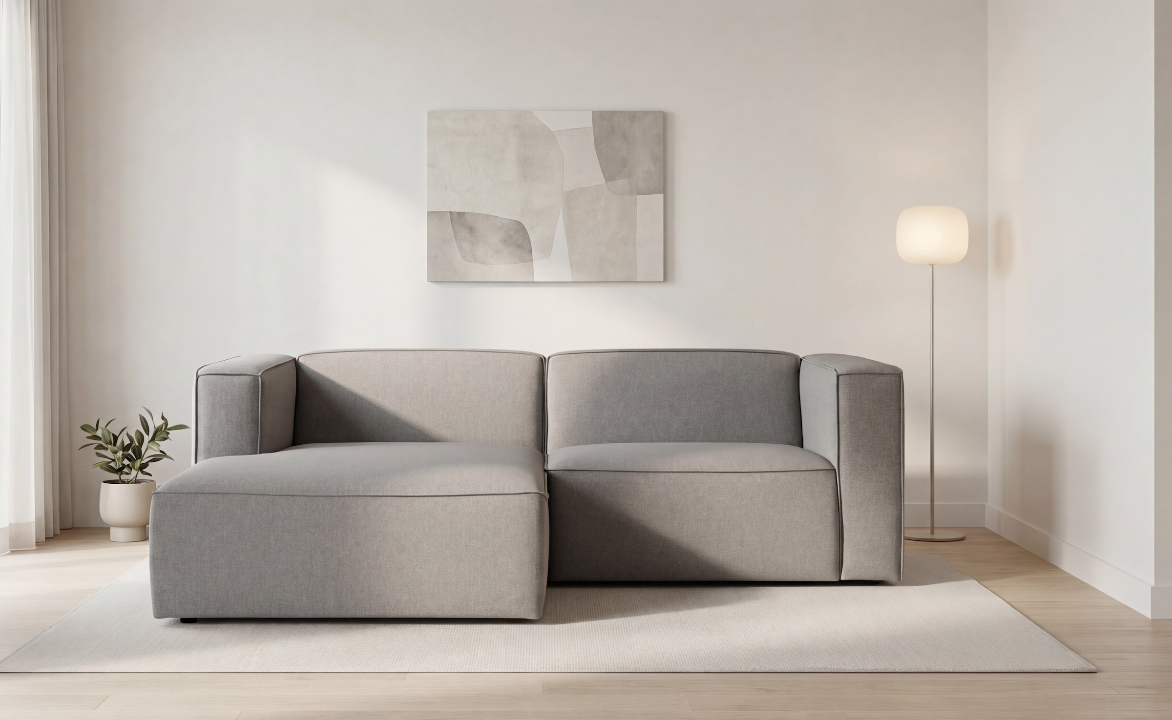 OTTO home Ecksofa "Dalby, L-Form," extra tiefe Sitzfläche, mit Kedernaht, angenehmer Sitzkomfort