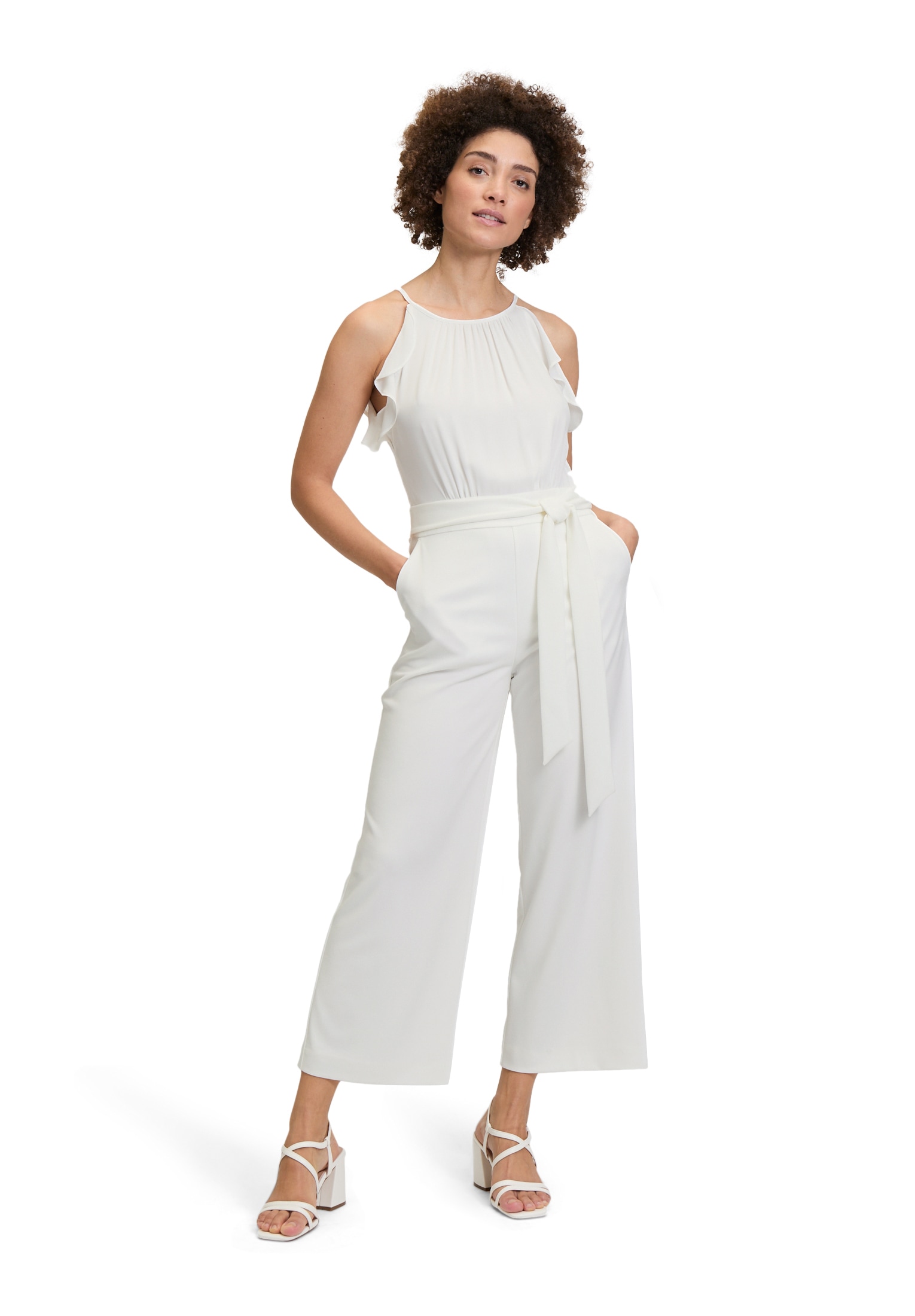 Overall »Vera Mont Jumpsuit mit Volant«, (1 tlg.), Bindeband