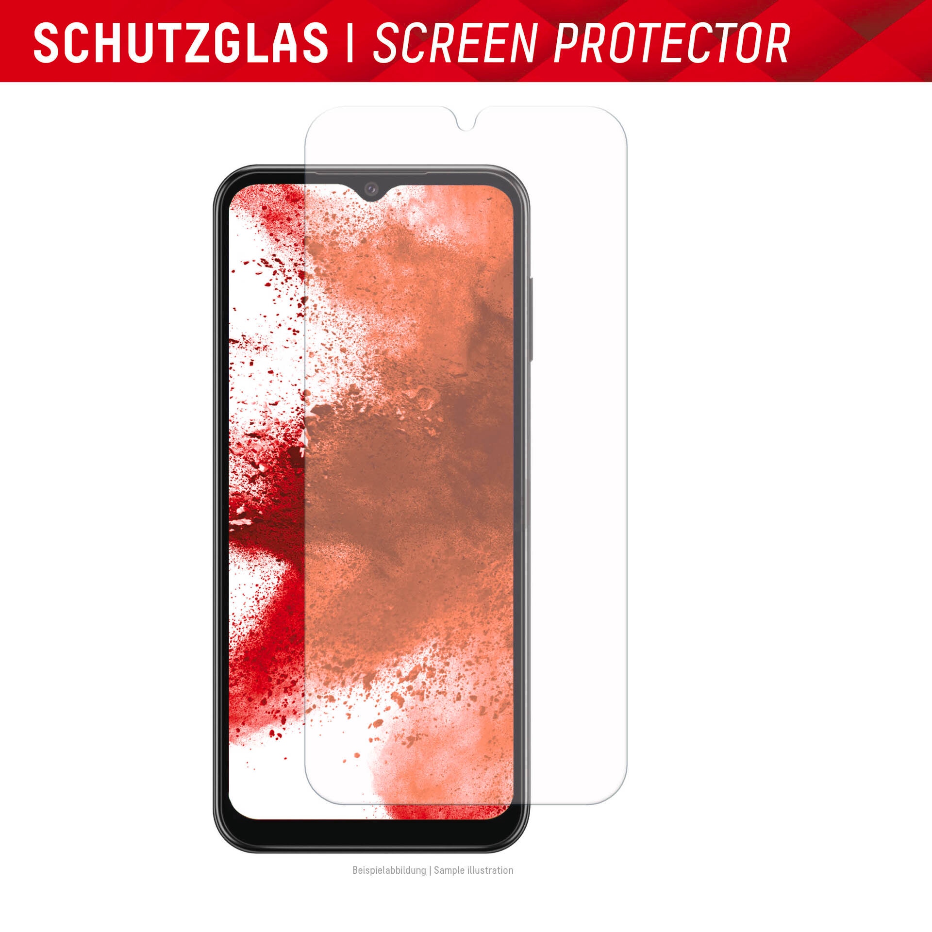 Displex Displayschutzglas »Real Glass«, für Samsung Galaxy A15-Samsung Galaxy A15 5G, Displayschutzfolie Displayschutz kratzer-resistent 10H splitterfest