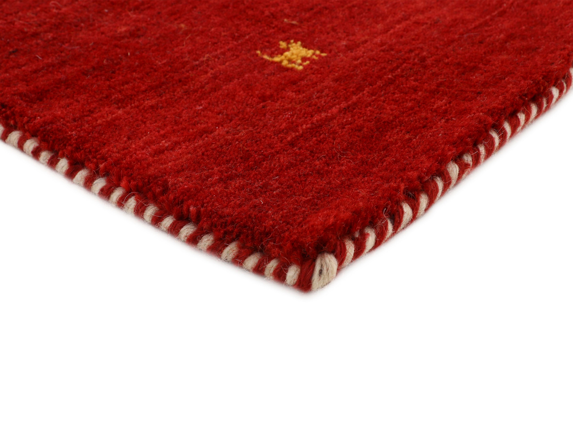 carpetfine Wollteppich »Gabbeh Uni, auch als Läufer erhältlich«, rechteckig, 15 mm Höhe, reine Wolle, handgewebt, Gabbeh Loom Tiermotiv, große Farbauswahl