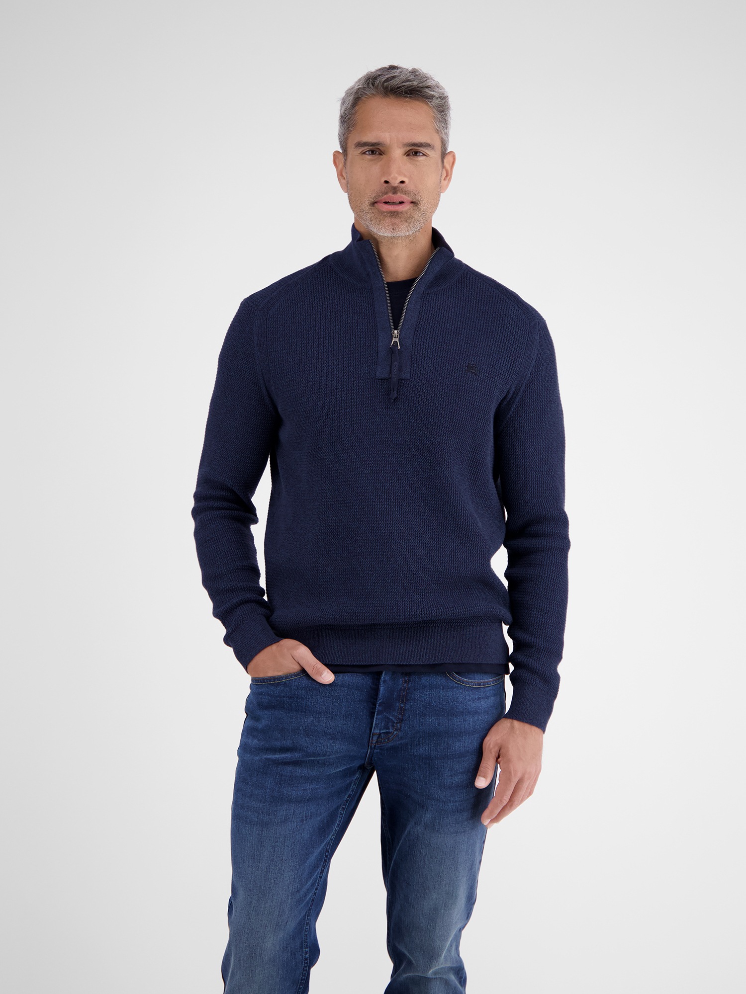 LERROS Troyer "LERROS Herren Stricktroyer in Melange-Optik" günstig online kaufen