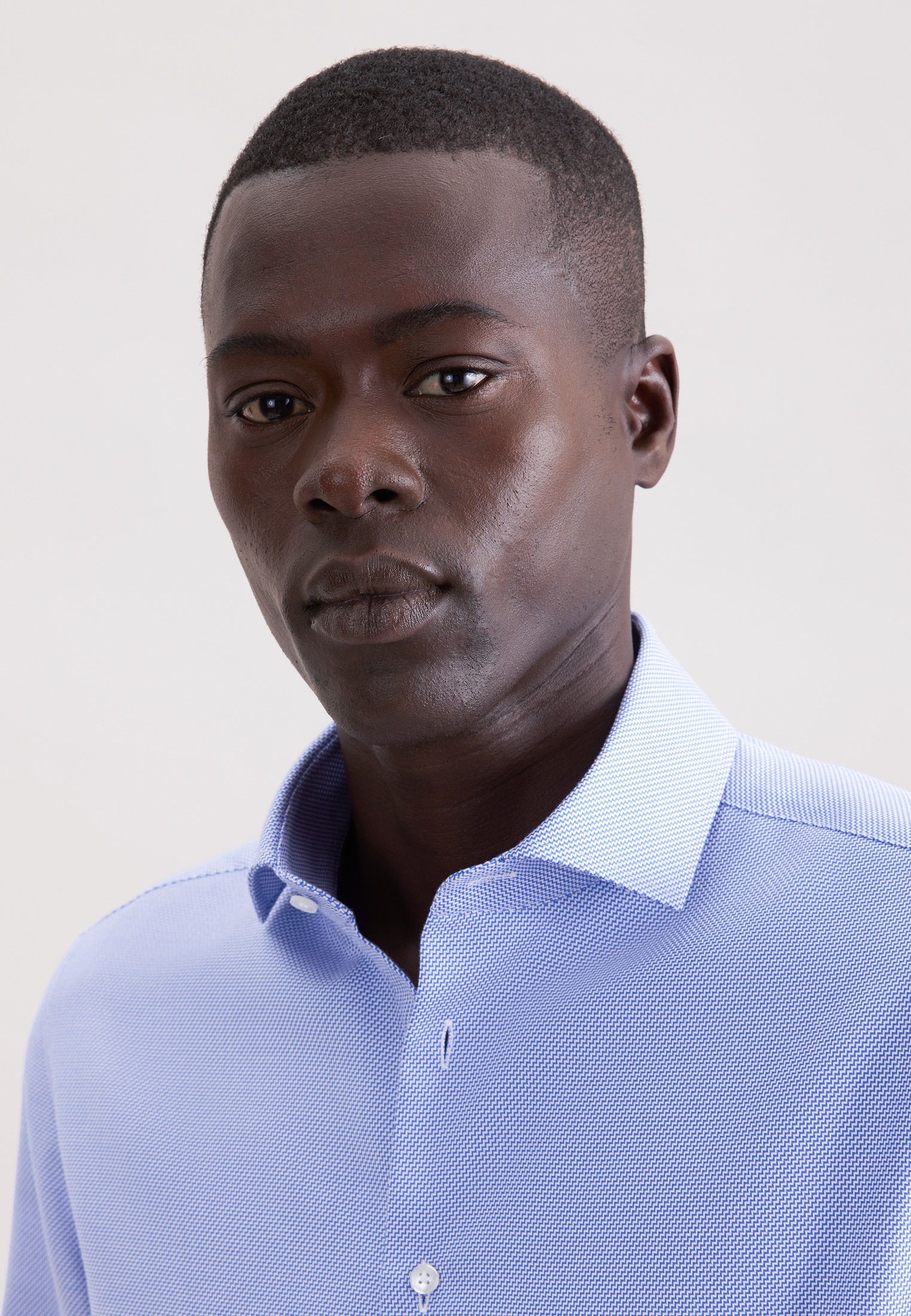 Thumbnail - seidensticker Businesshemd "Schwarze Rose" Slim 1/1 Kentkragen Struktur