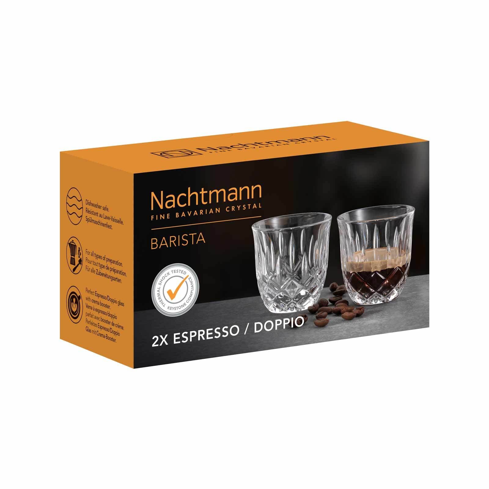 Nachtmann Espressoglas »Espresso / Doppio Gläser Noblesse Barista 90 ml 2er Set transparent«