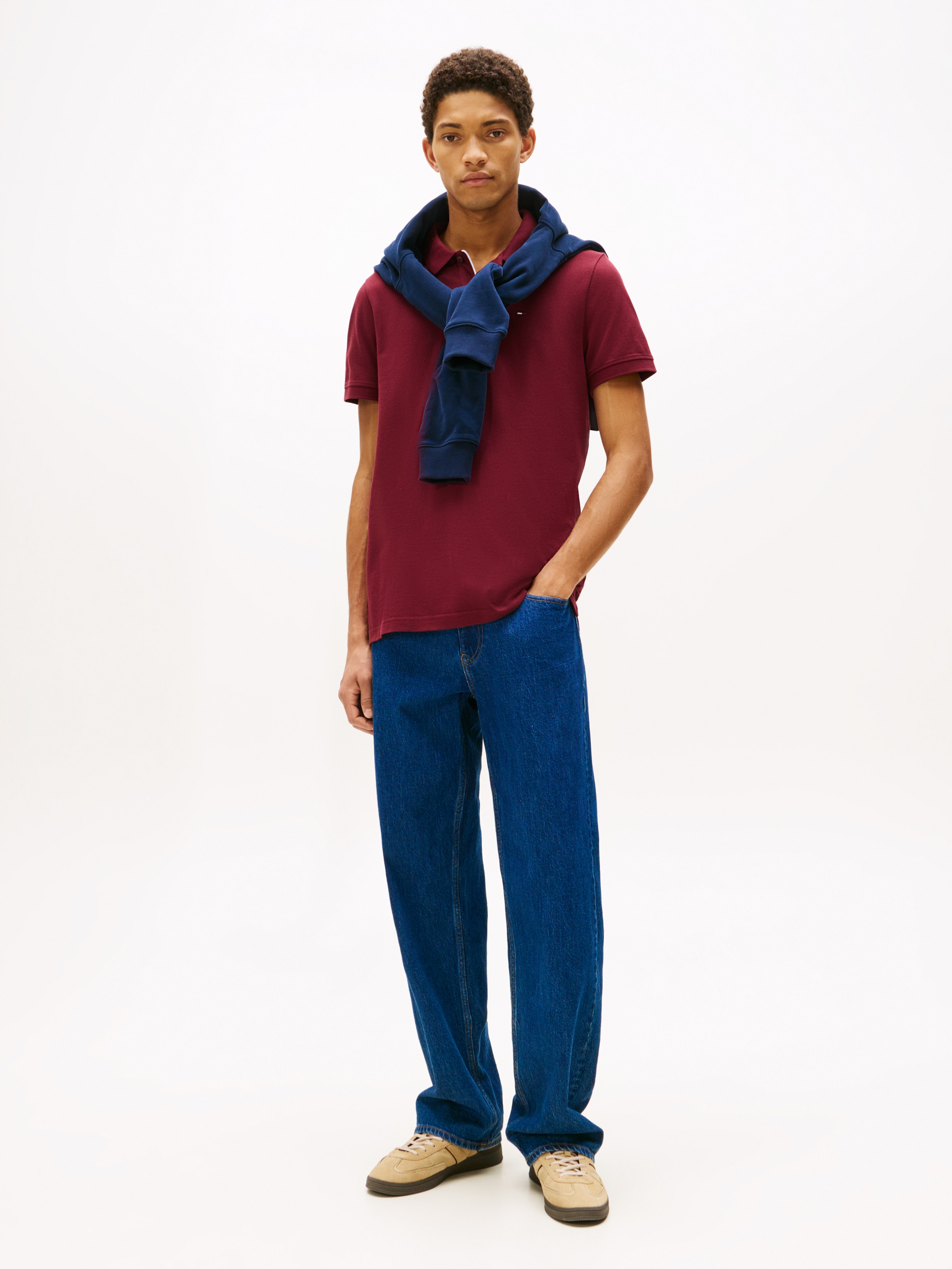 Tommy Jeans Poloshirt »TJM SLIM PLACKET POLO EXT«