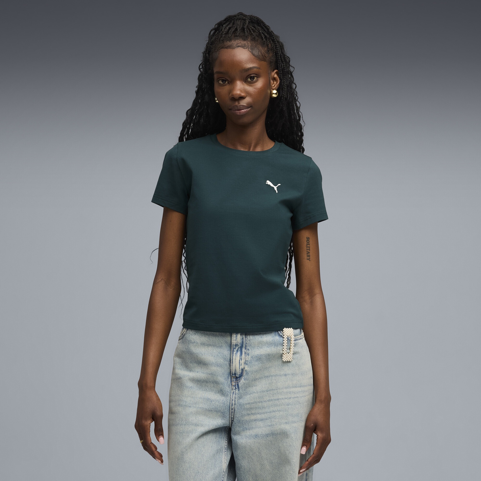 PUMA T-Shirt "Essentials Slim T-Shirt Damen" günstig online kaufen