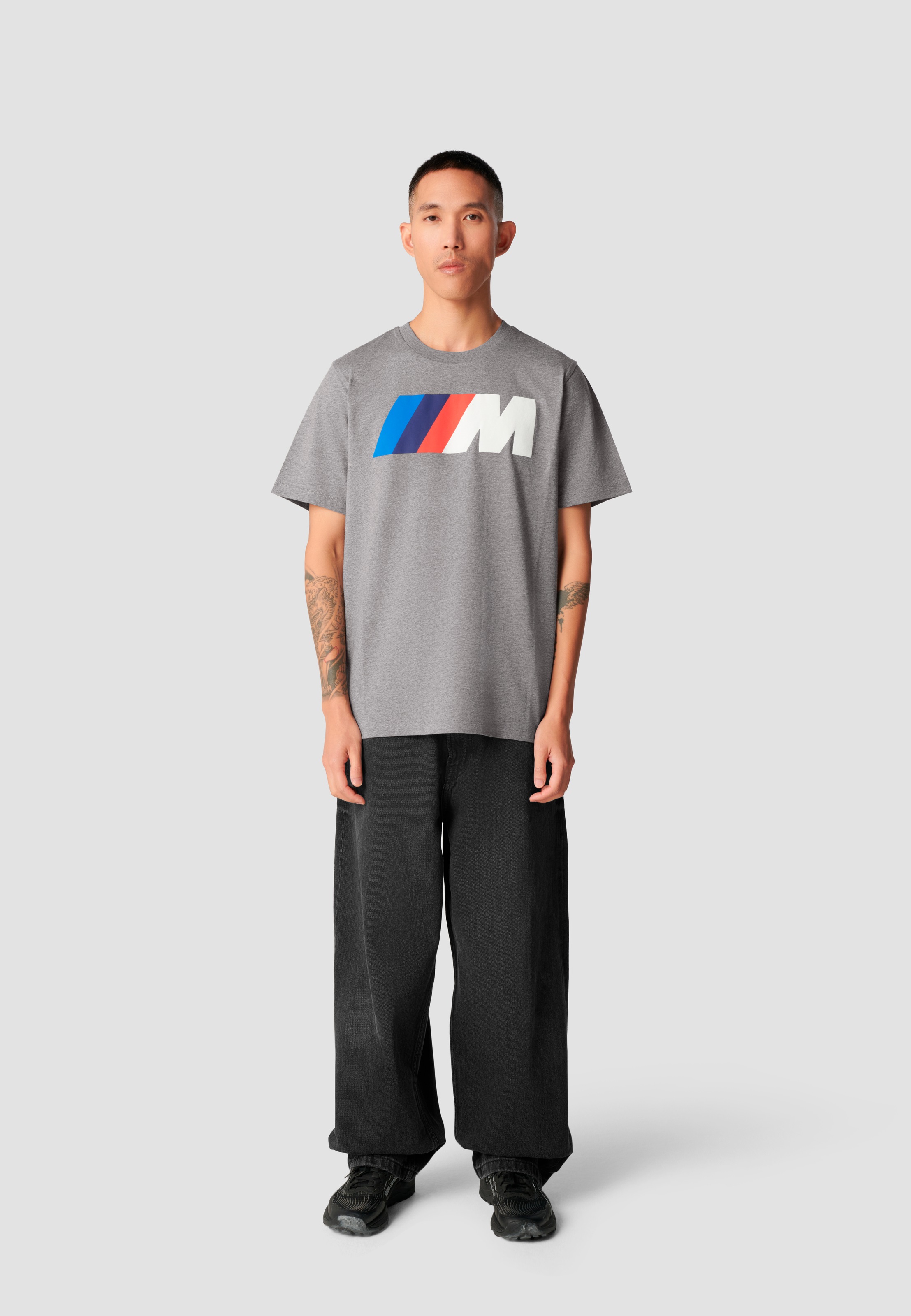 BMW T-Shirt, mit BMW M Logo Puff-Druck auf der Brust