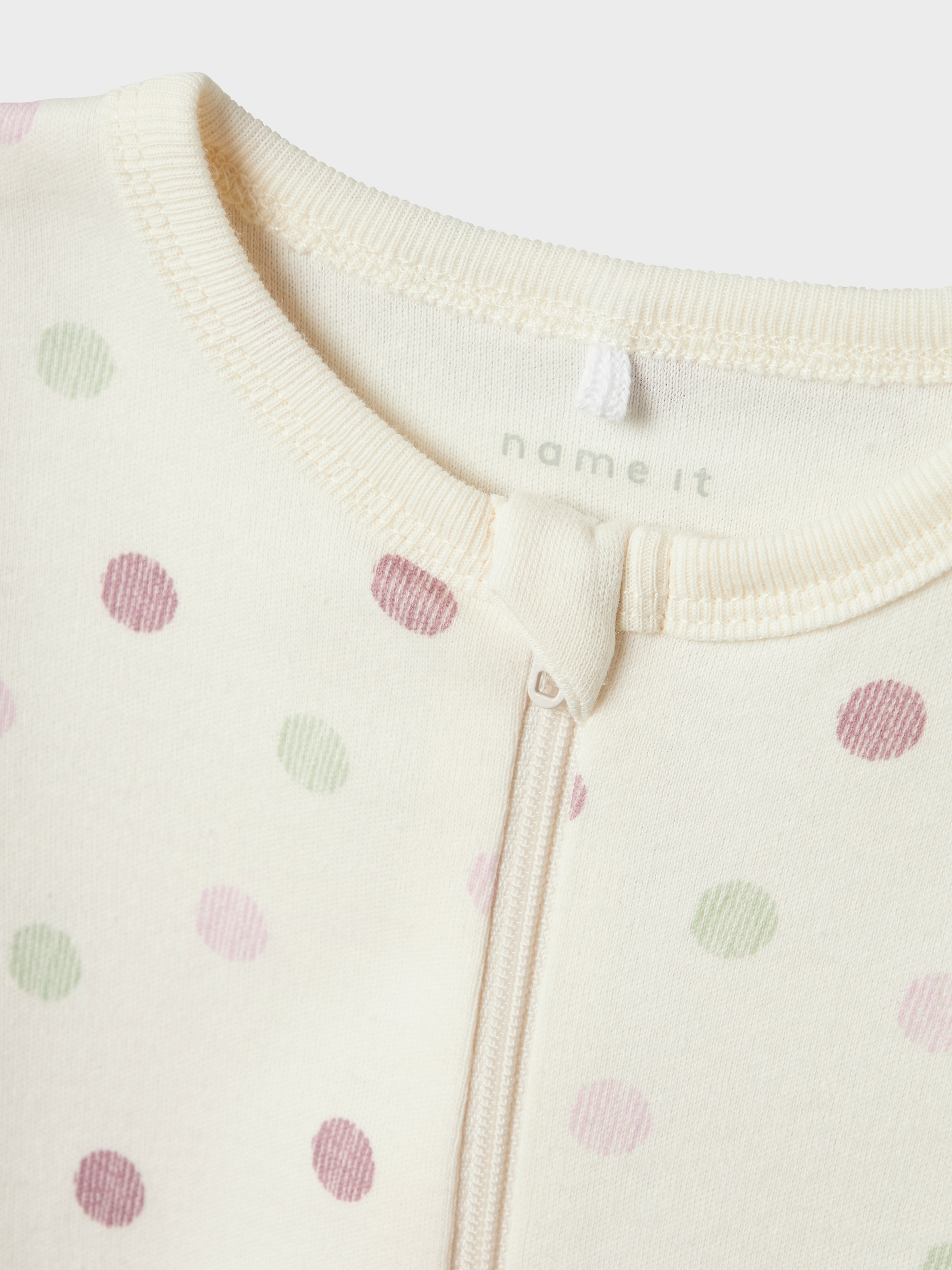 Name It Schlafanzug »NBFNIGHTSUIT 2P ZIP FF JET DOT NOOS« Packung, 2