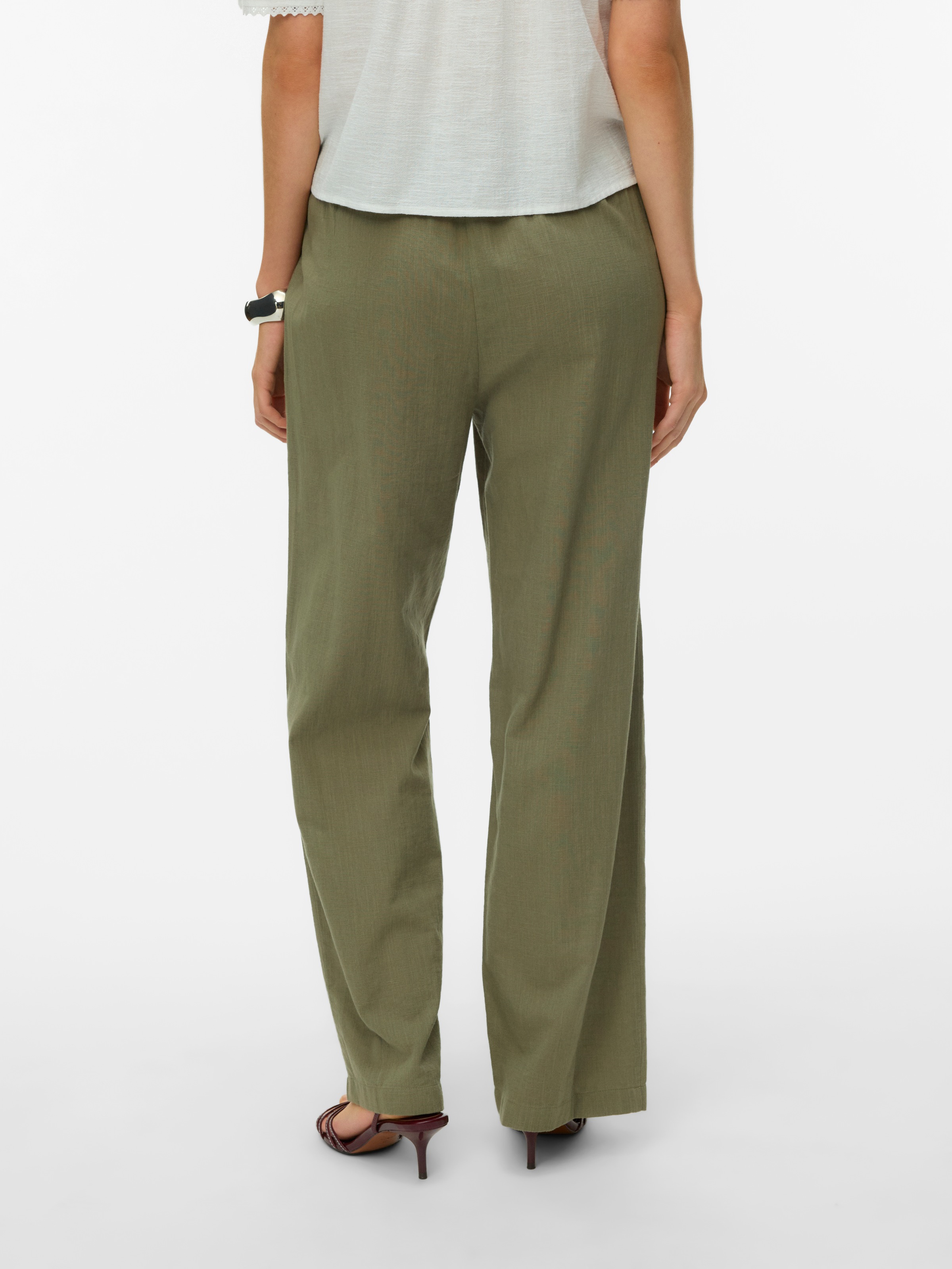 Vero Moda Schlupfhose "VMCAIA MW WIDE PANT WVN NOOS" Baumwollmischung, over günstig online kaufen