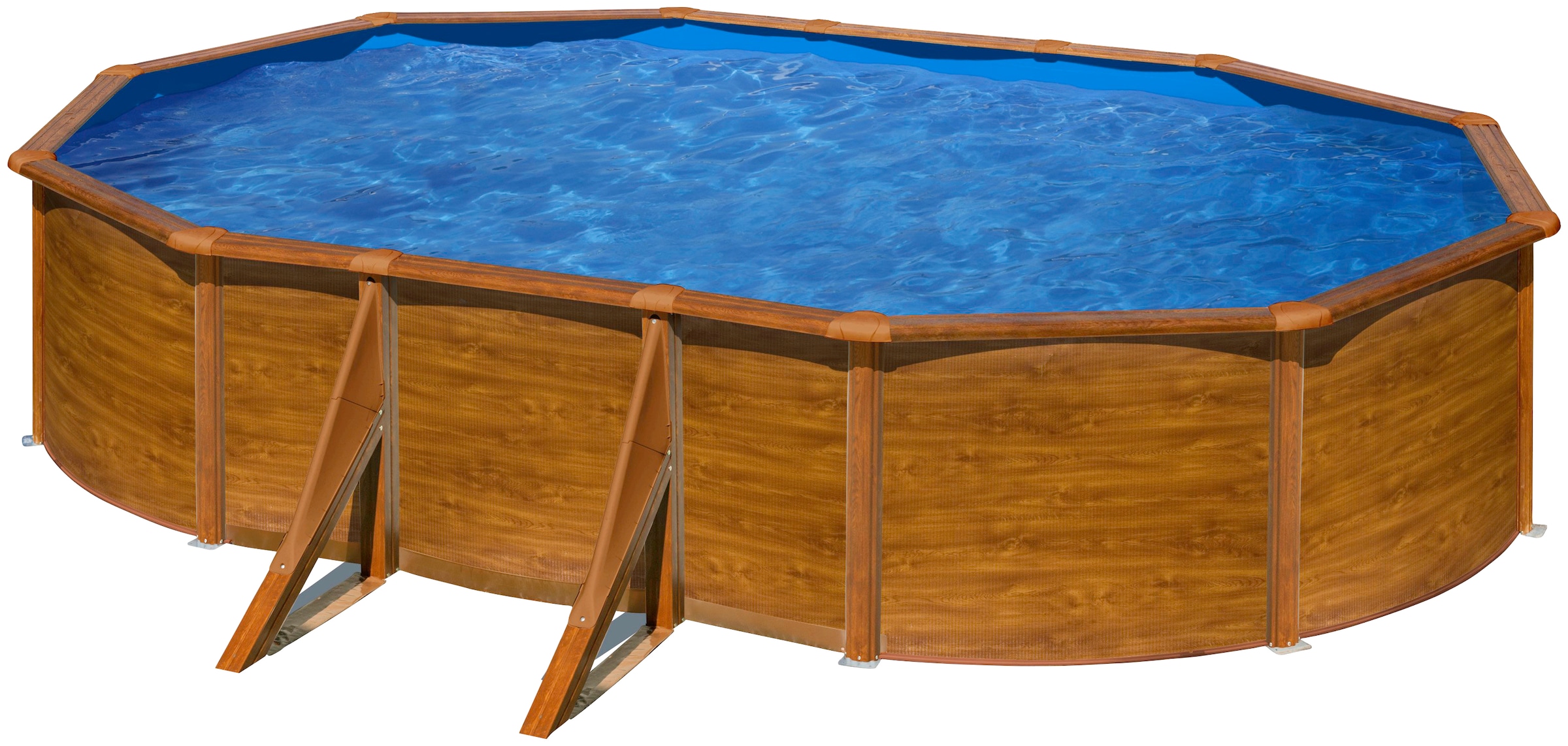 my POOL BWT Ovalpool, (Set, 5 tlg.), in moderner Holzoptik, Höhe 120 cm, ve günstig online kaufen