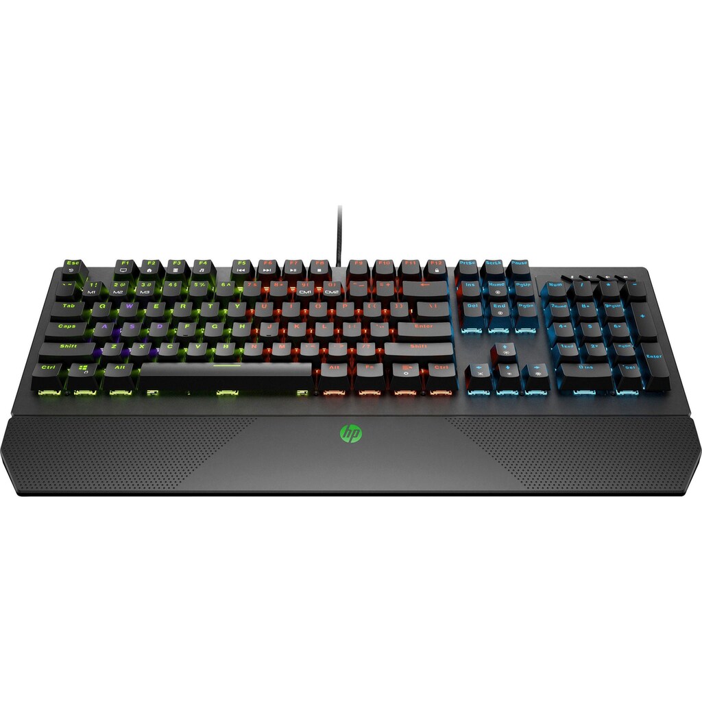 HP Gaming-Tastatur »Pavilion 800«, (Fn-Tasten-Multimedia-Tasten-Handgelenkauflage-Ziffernblock)