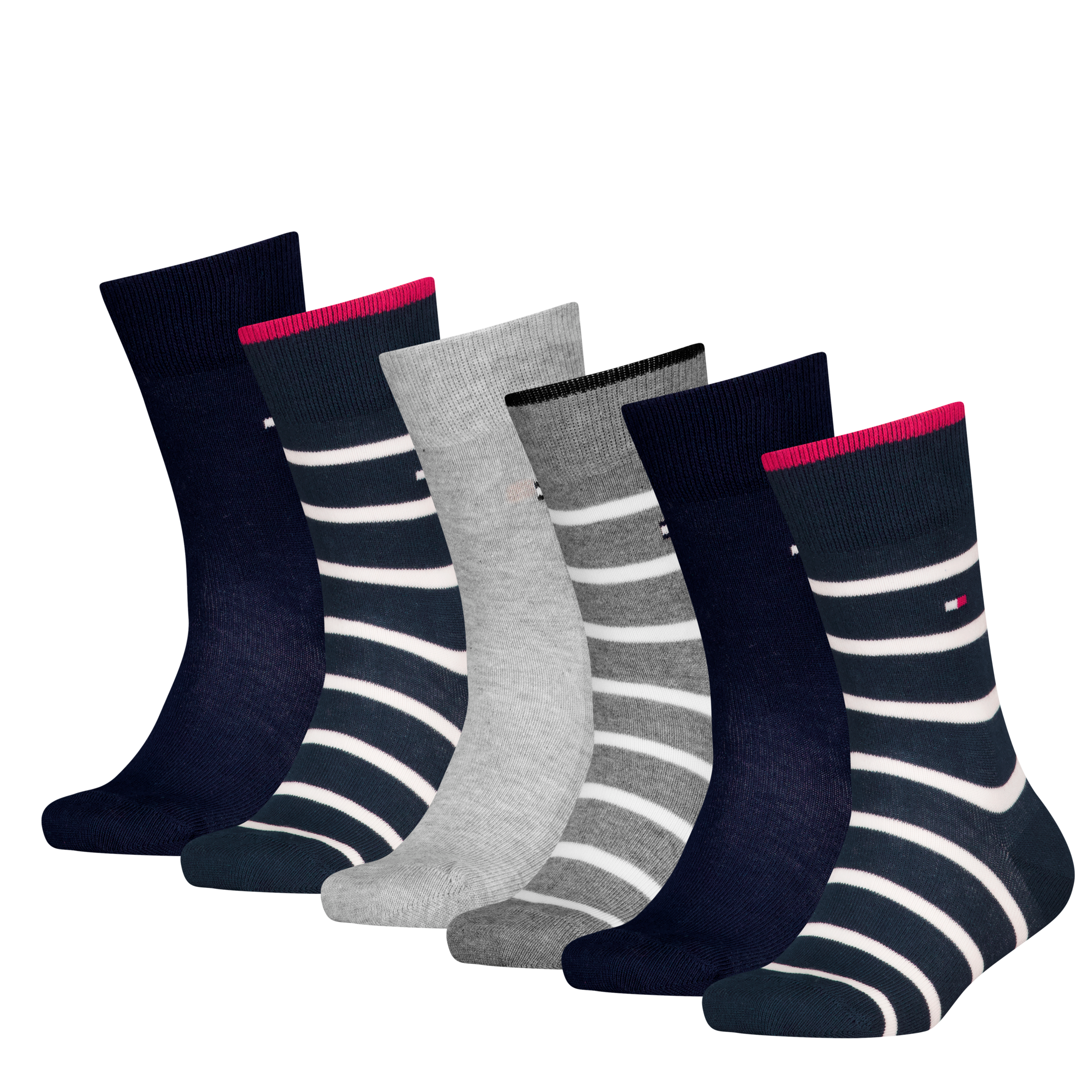 Tommy Hilfiger Socken "TH KIDS SOCK 6P BRETON STRIPE ECOM" 6 Paar, gestreif günstig online kaufen