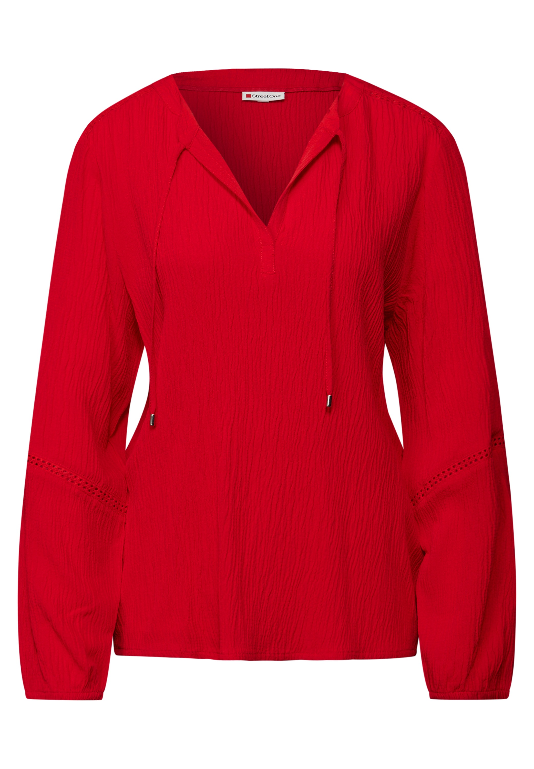 STREET ONE Langarmbluse , in Unifarbe
