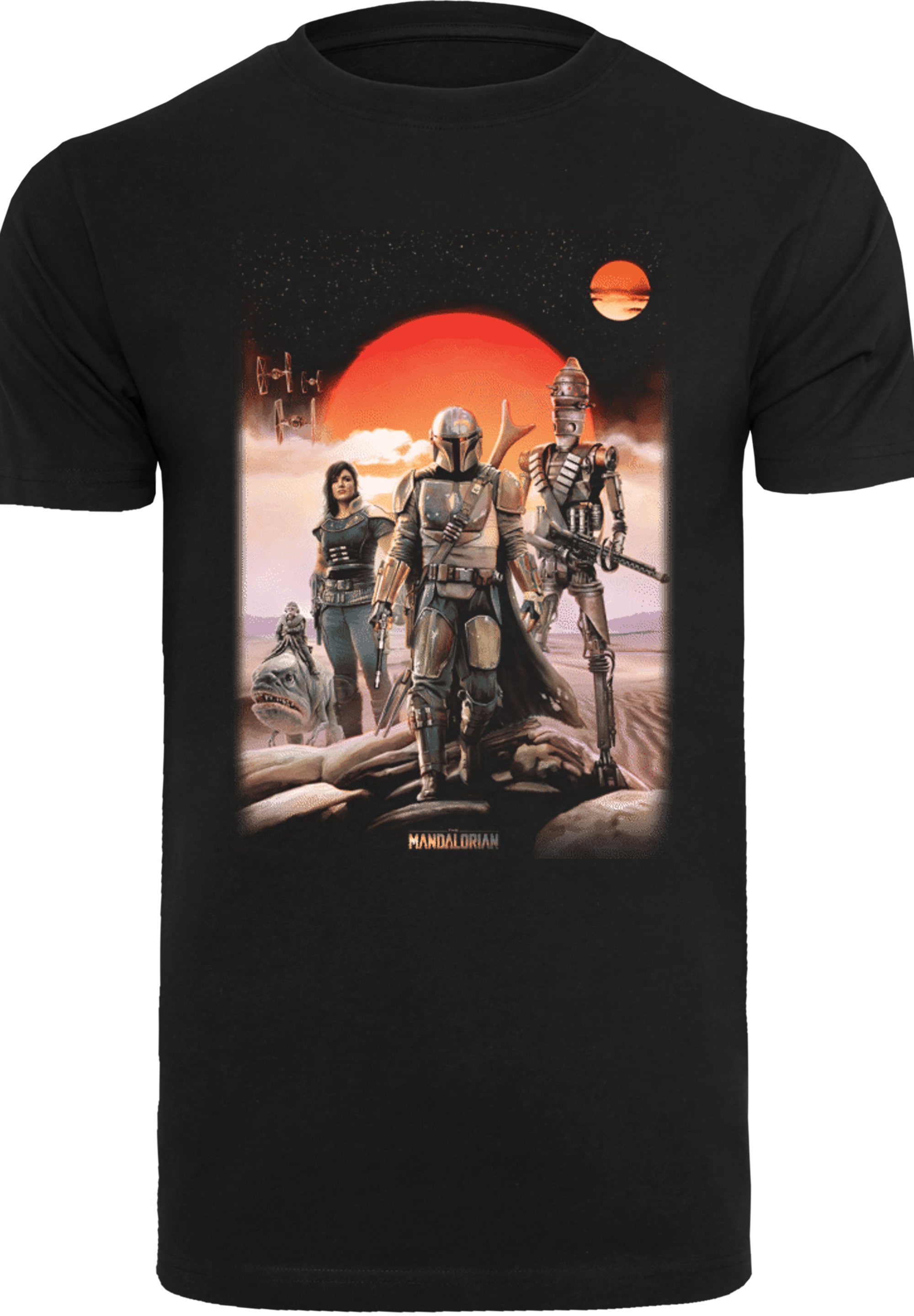 F4NT4STIC T-Shirt »Star Wars The Mandalorian Warriors«, Herren,Premium Merch,Regular-Fit,Basic,Bedruckt