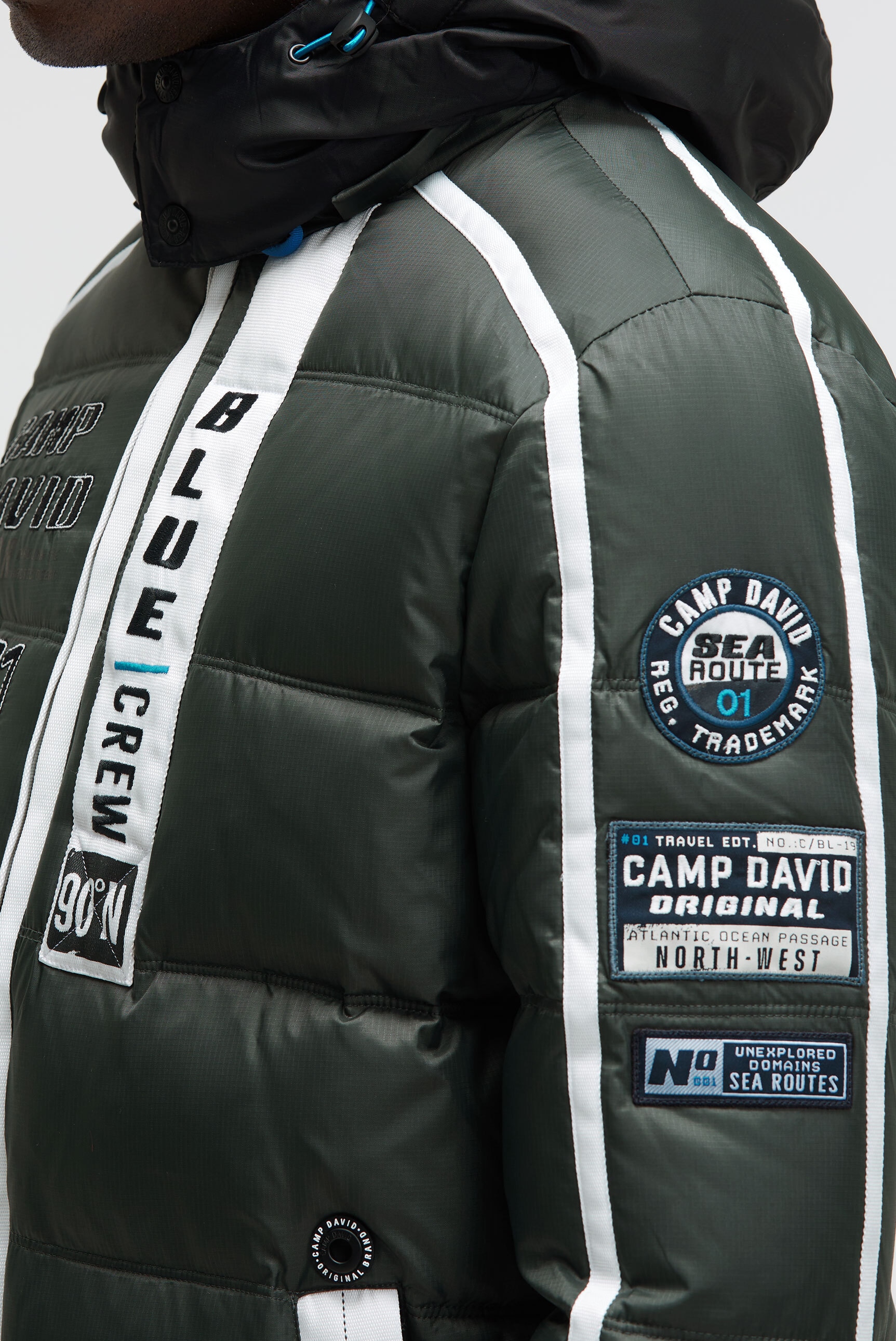 CAMP DAVID Winterjacke mit Kapuze mit abtrennbarer Kapuze