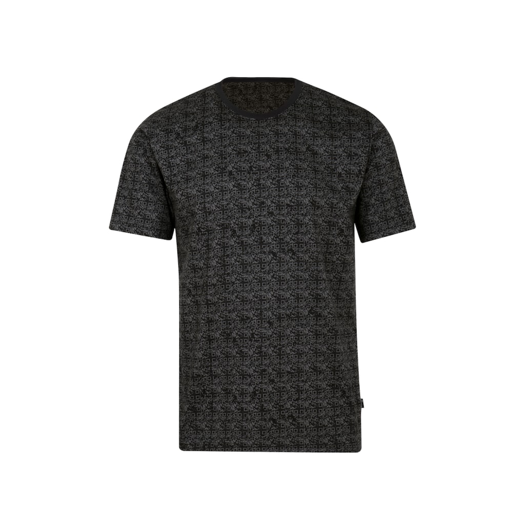 Trigema T-Shirt »TRIGEMA Schlafshirt mit QR-Code-Muster«