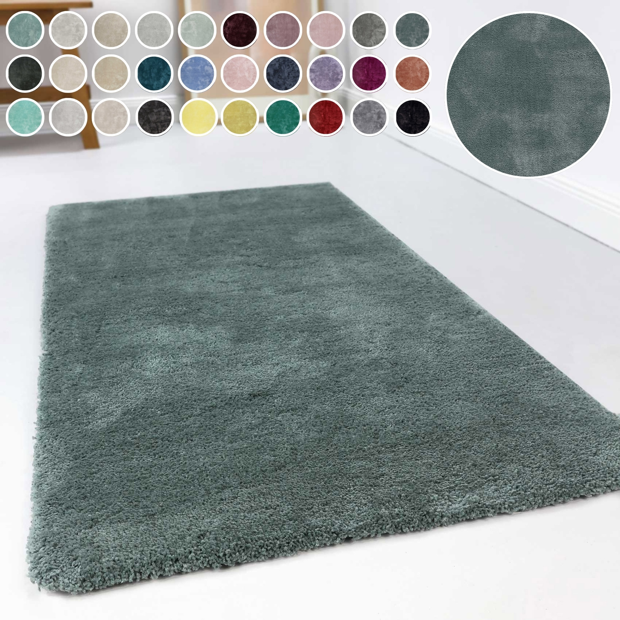 Esprit Hochflor-Teppich »Relaxx ESP-4150«, rechteckig, 25 mm Höhe, Wohnzimmer, sehr große Farbauswahl, weicher dichter Hochflor