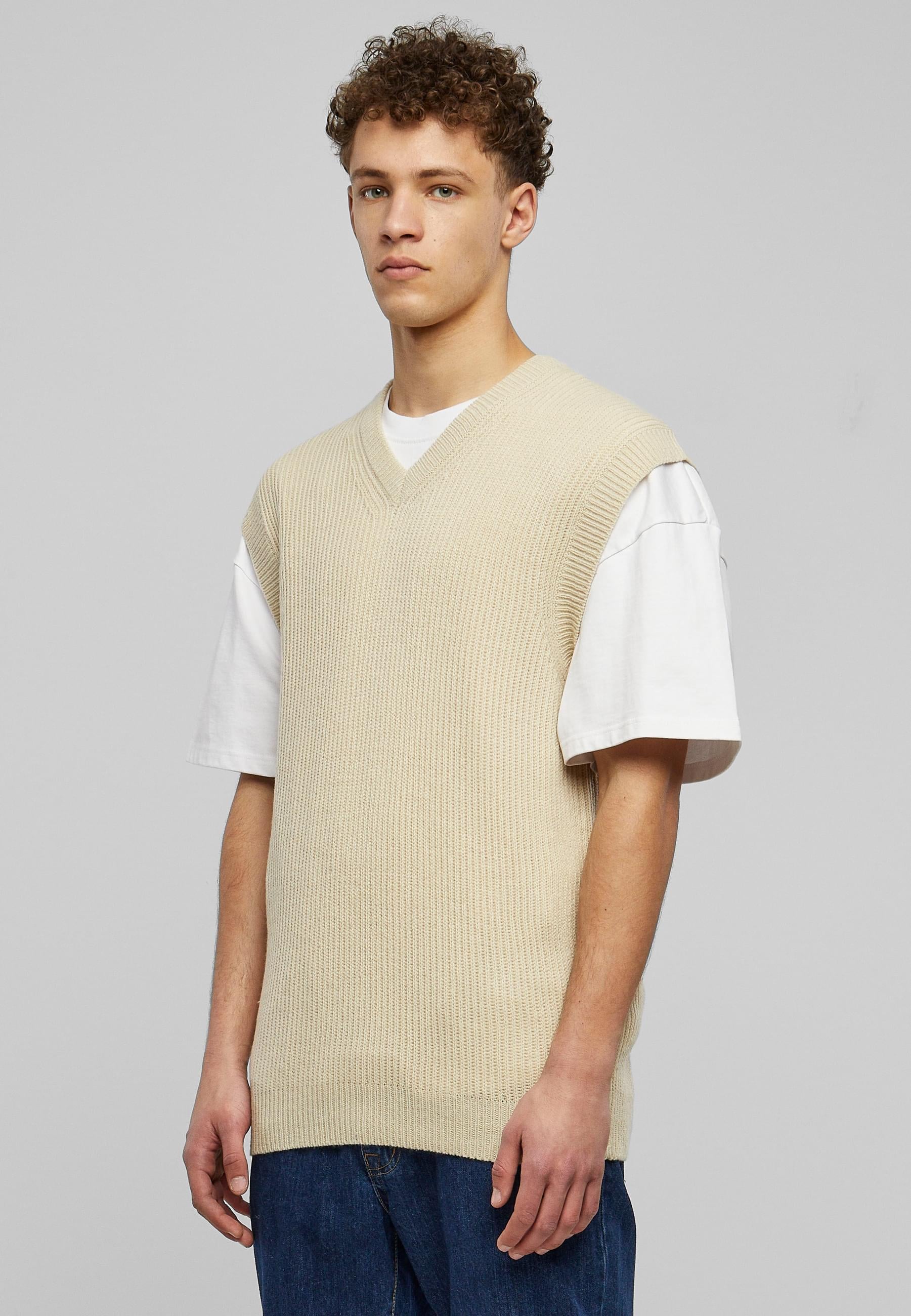 URBAN CLASSICS Rundhalspullover »Urban Classics Herren Knit Slipover«