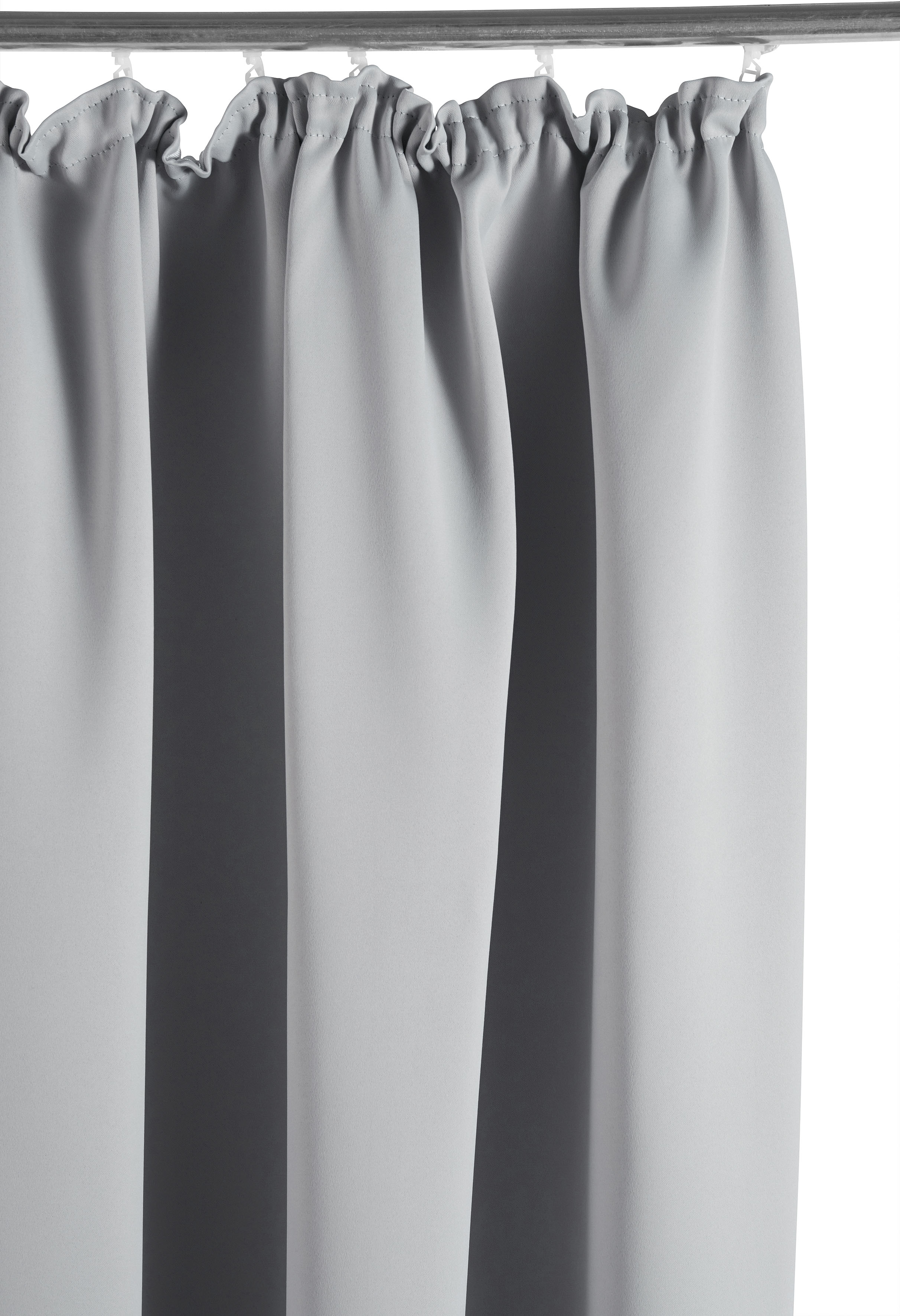 Thumbnail - my home Verdunkelungsvorhang "Solana, Gardinen mit Kräuselband, Vorhänge, Wohnzimmer, modern," Kräuselband 2 Stk. tlg. 2...