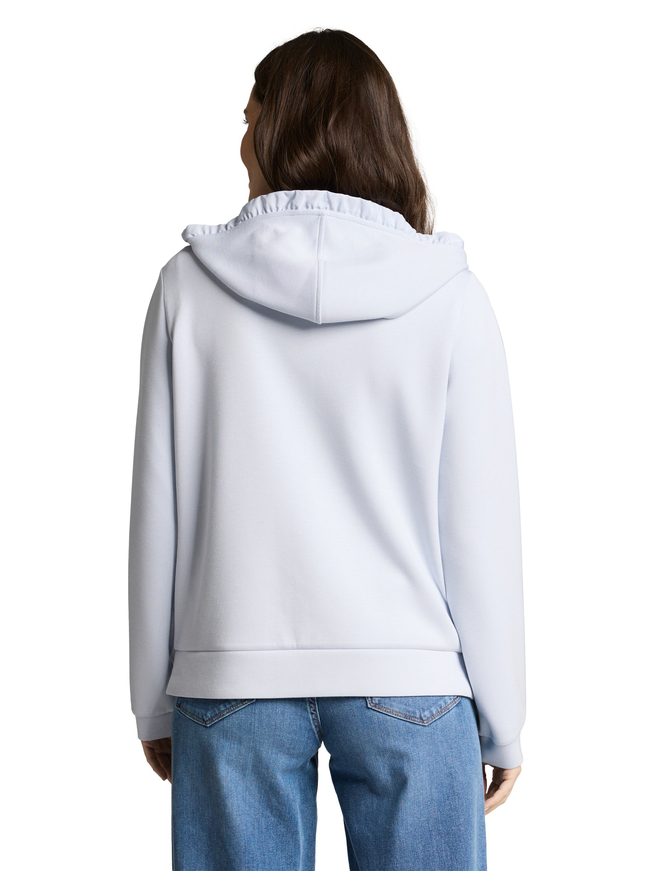 TOM TAILOR Kapuzensweatjacke mit Viskose und Stretch günstig online kaufen