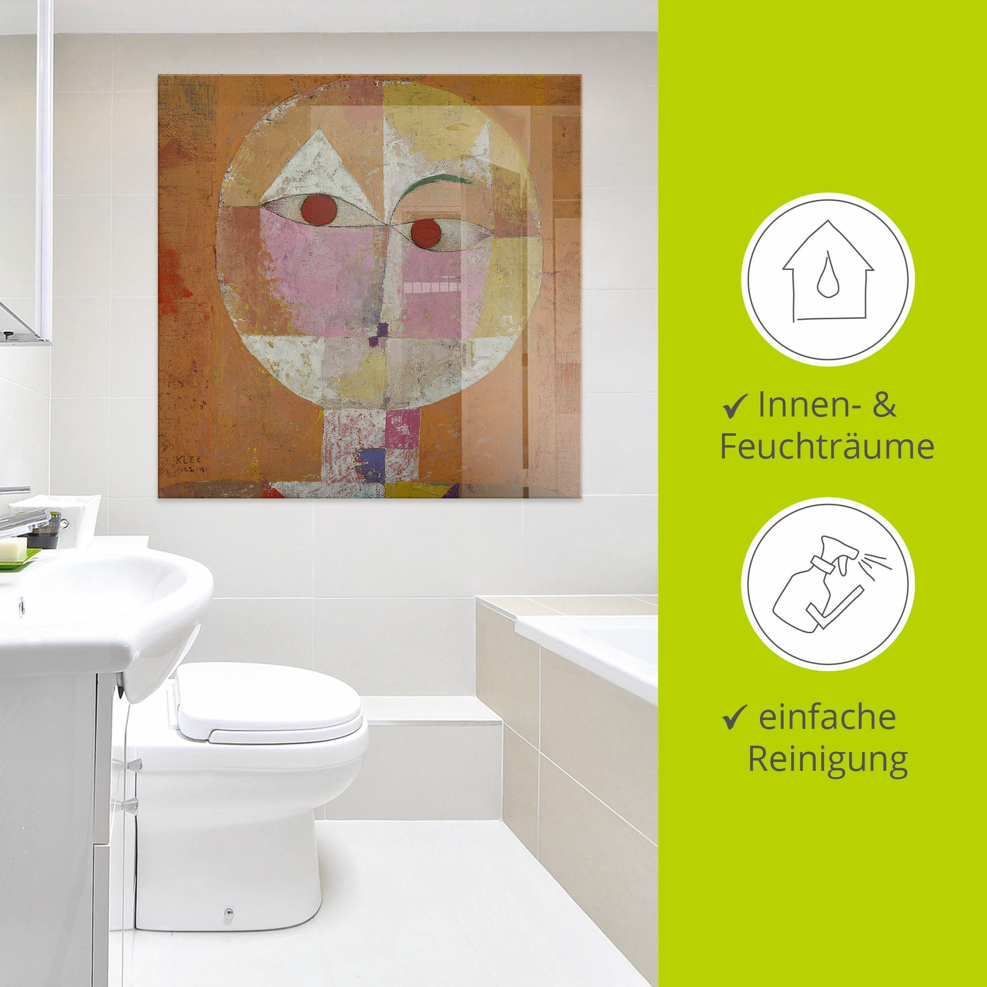 Artland Glasbild »Senecio«, Muster, (1 St.), in verschiedenen Größen