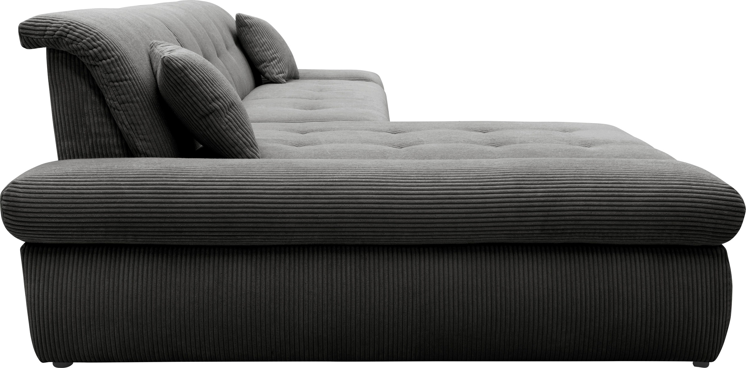 DOMO collection Ecksofa »Moric, L-Form, XXL-Sofa - Breite 300cm«, wahlweise mit Bettfunktion und Armteilverstellung, Cord