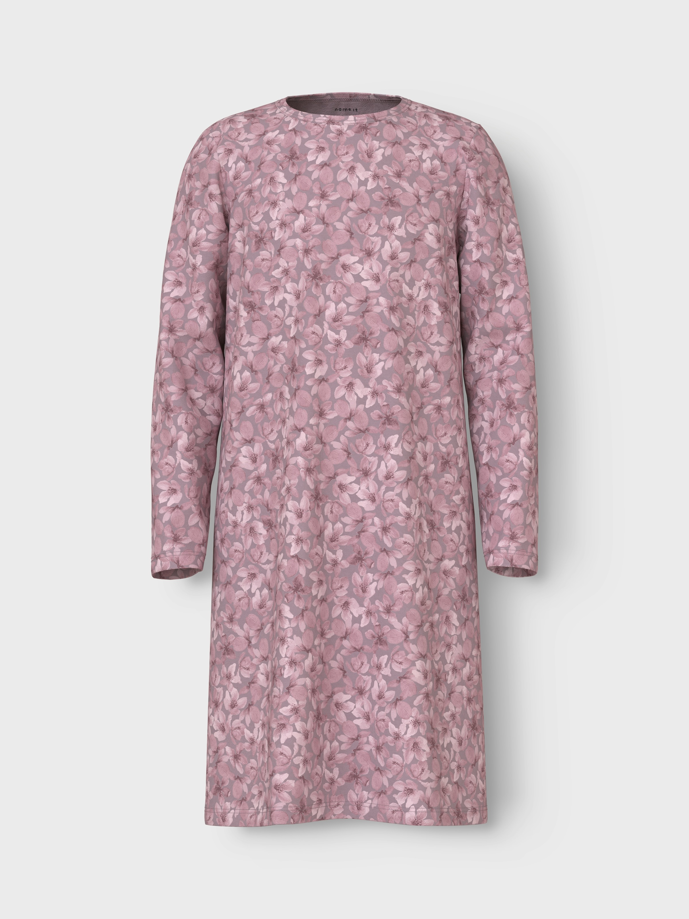 Name It Schlafanzug »NKFNIGHTGOWN LS MAUVE FLOWER NOOS«